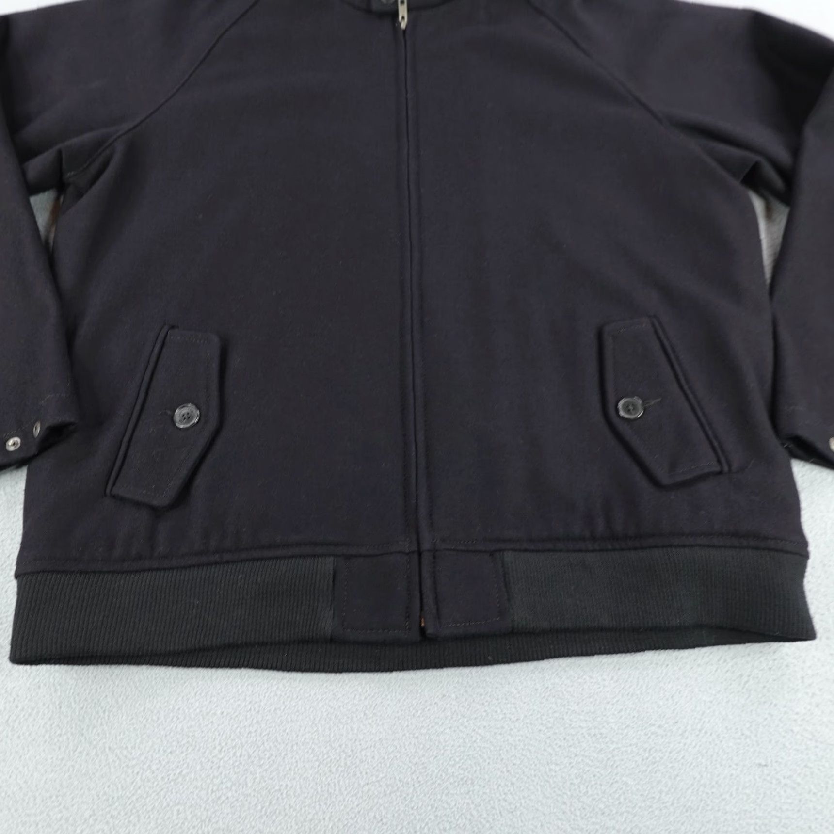Lands' End Lands' End Lands' End Jacket Mens Large Black Wool Blend Full Zip Up Car Coat Coat Thick Jacket Size US L / EU 52-54 / 3 - 3 Thumbnail