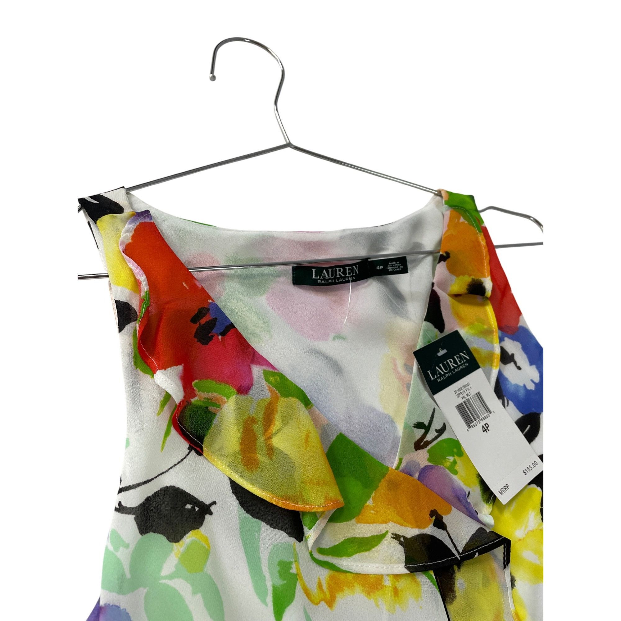 Lauren Ralph Lauren Lauren Ralph Lauren Womens yellow blue Floral Sleeveless Dre Size S / US 4 / IT 40 - 2 Thumbnail