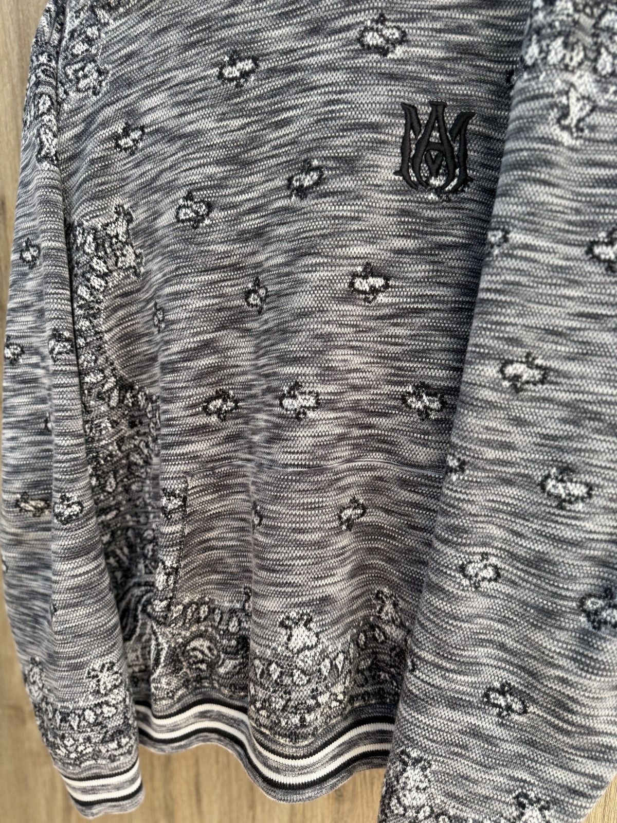 Amiri Amiri Bandana Grey Hoodie Size US XXL / EU 58 / 5 - 4 Thumbnail