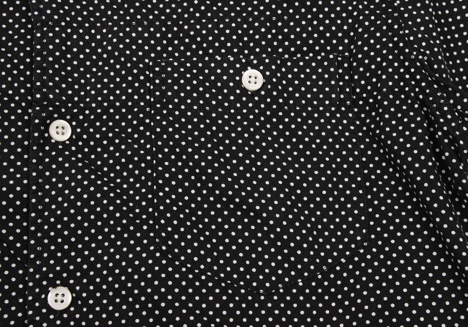 Engineered Garments Polka Dot Short Sleeve Shirt in Black and White Size M Size US M / EU 48-50 / 2 - 6 Thumbnail