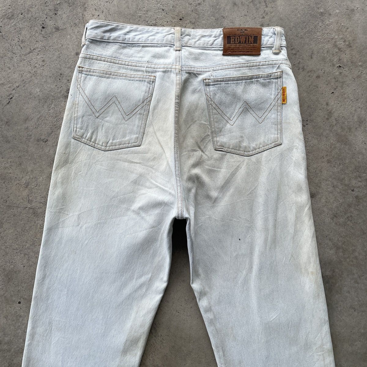 Japanese Brand W31x30💥 Vintage Edwin Light Wash Dirty Jeans Denim Pants Size US 31 - 10 Thumbnail