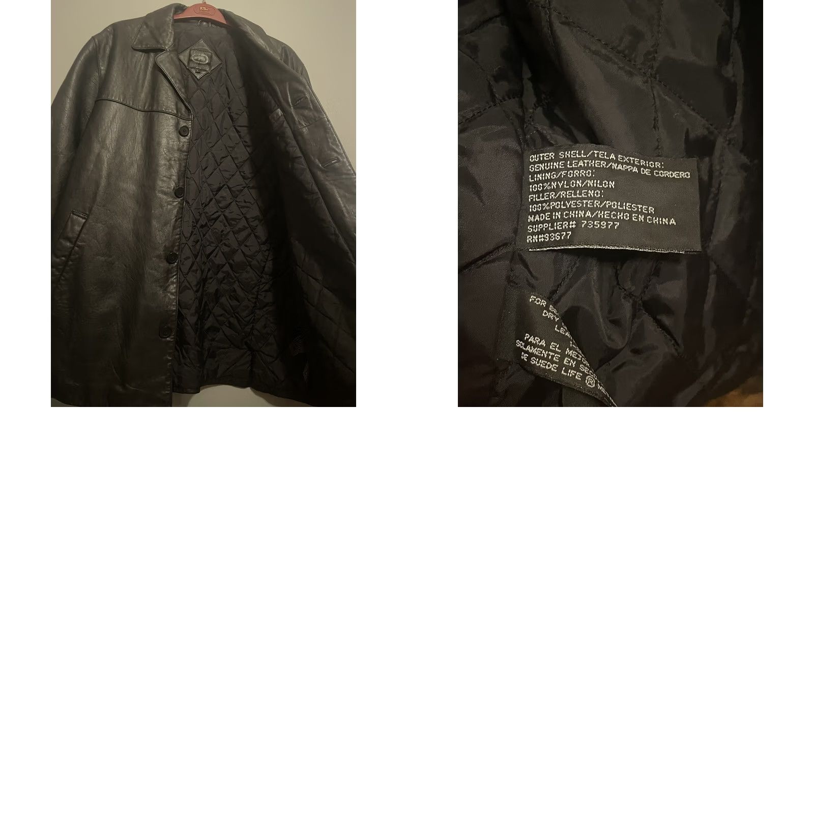 Ecko Unltd. VINTAGE Ecko Unltd Coat Leather Trench Mens Size L Black 90s Streetwear Insulated Lined Short Tear Grade Size US L / EU 52-54 / 3 - 8 Thumbnail