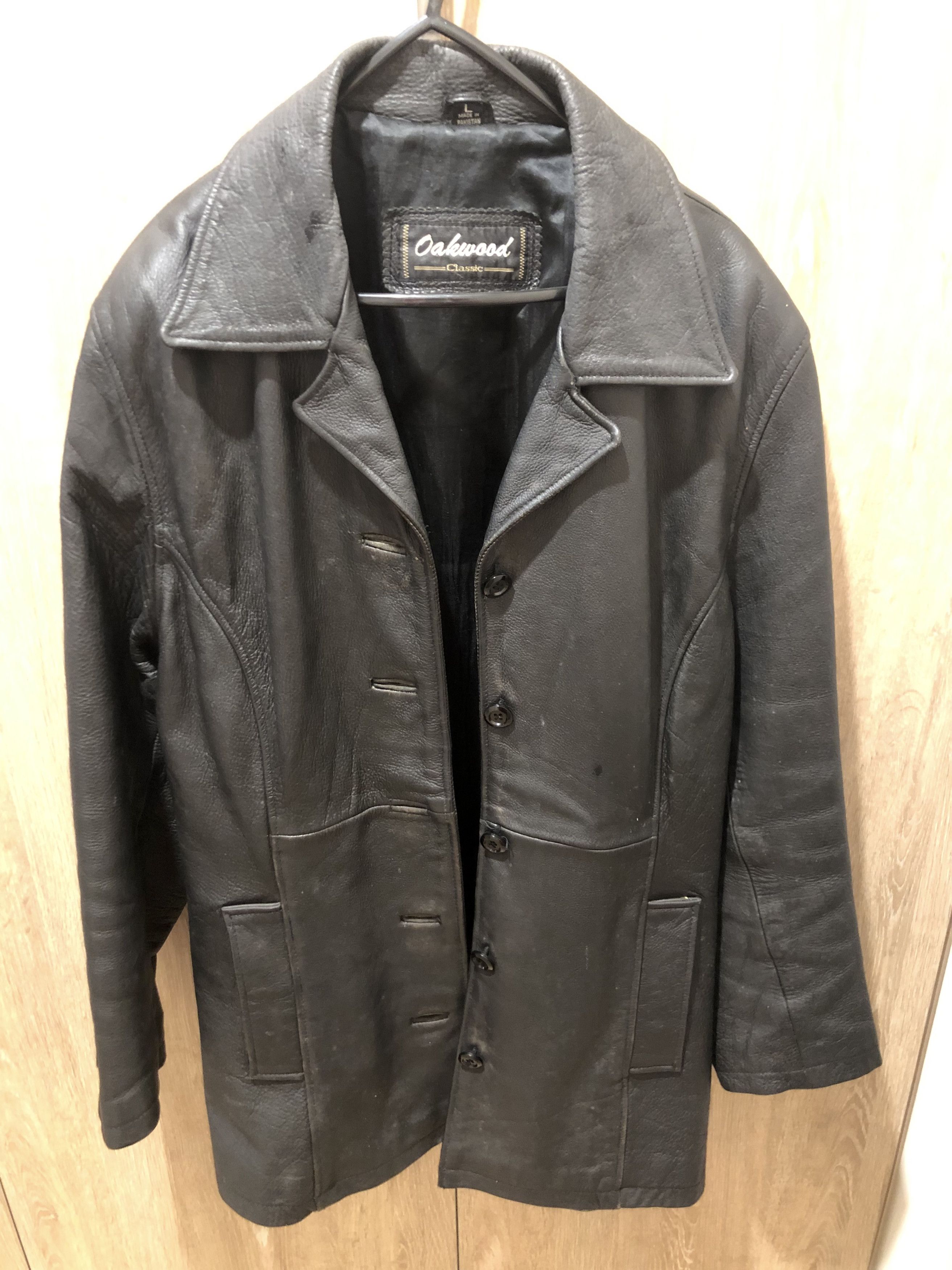 Other Mens Black Vintage Leather Jacket Size US L / EU 52-54 / 3 - 2 Thumbnail