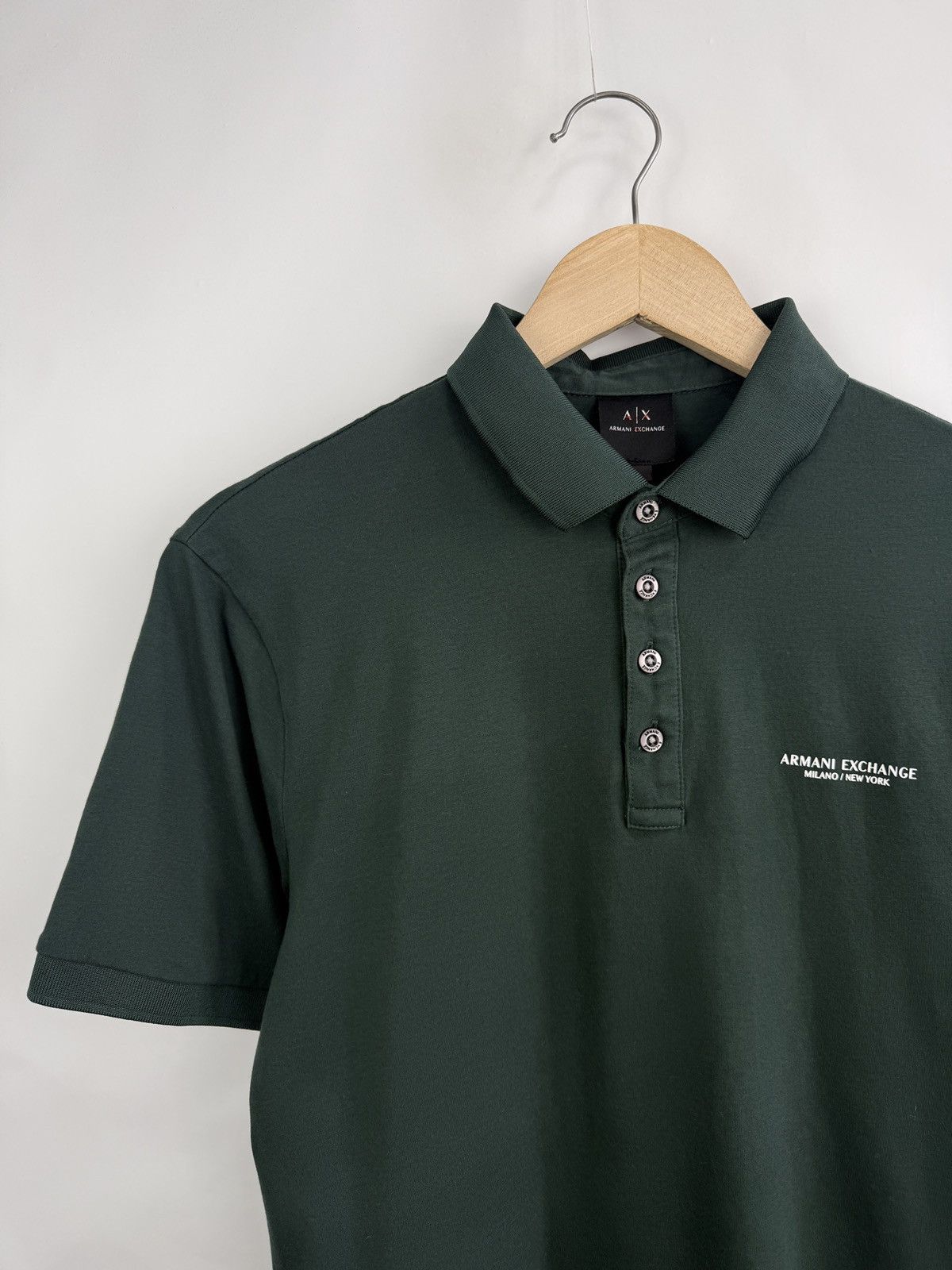 Armani Exchange 🇮🇹 Armani Exchange Luxury Milano New York Polo T-Shirt Rare Size US M / EU 48-50 / 2 - 5 Thumbnail
