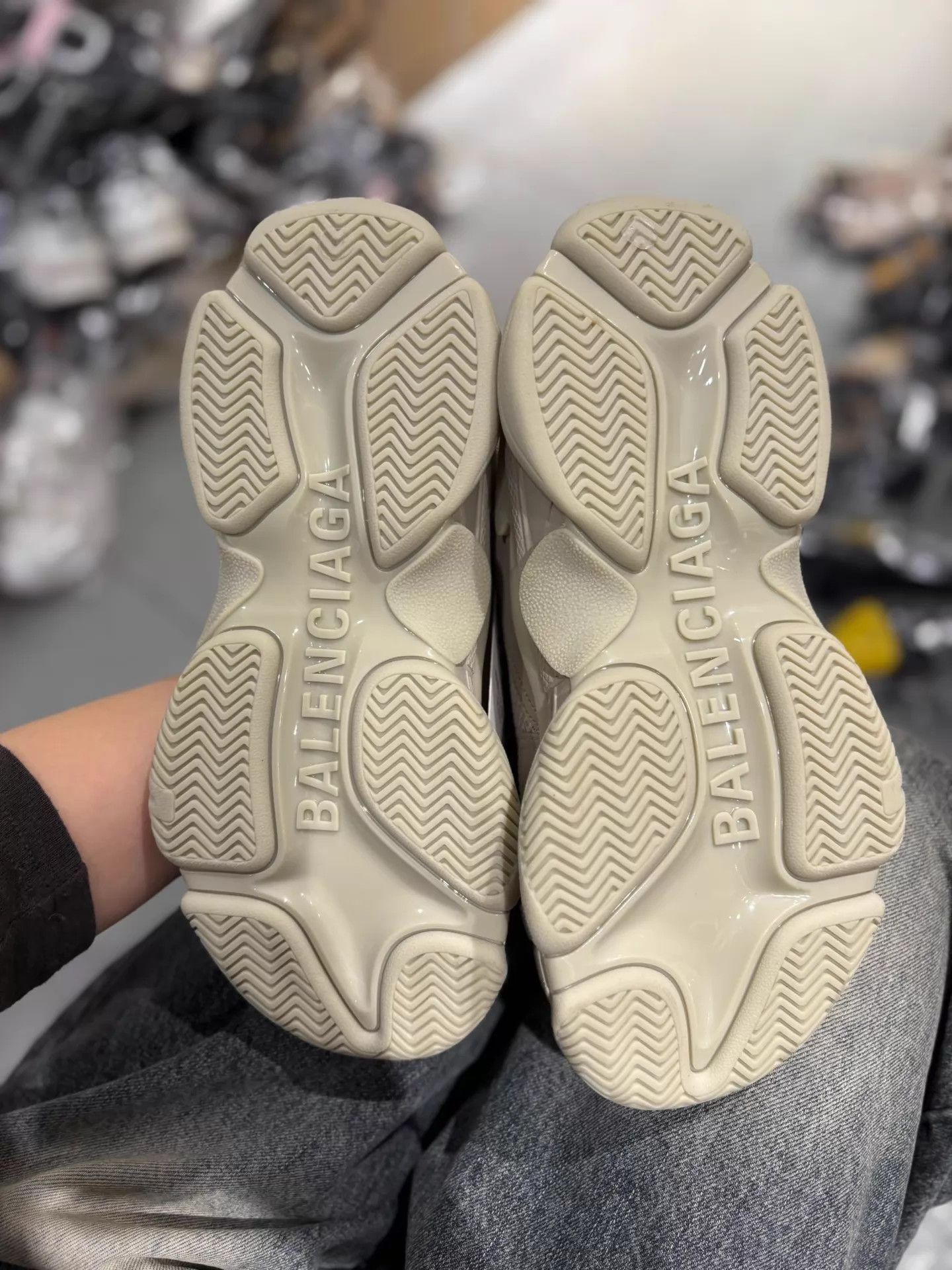 Balenciaga Balenciaga Triple S Cement Grey Sneakers Near New EU 37 Size US 6.5 / IT 36.5 - 5 Thumbnail