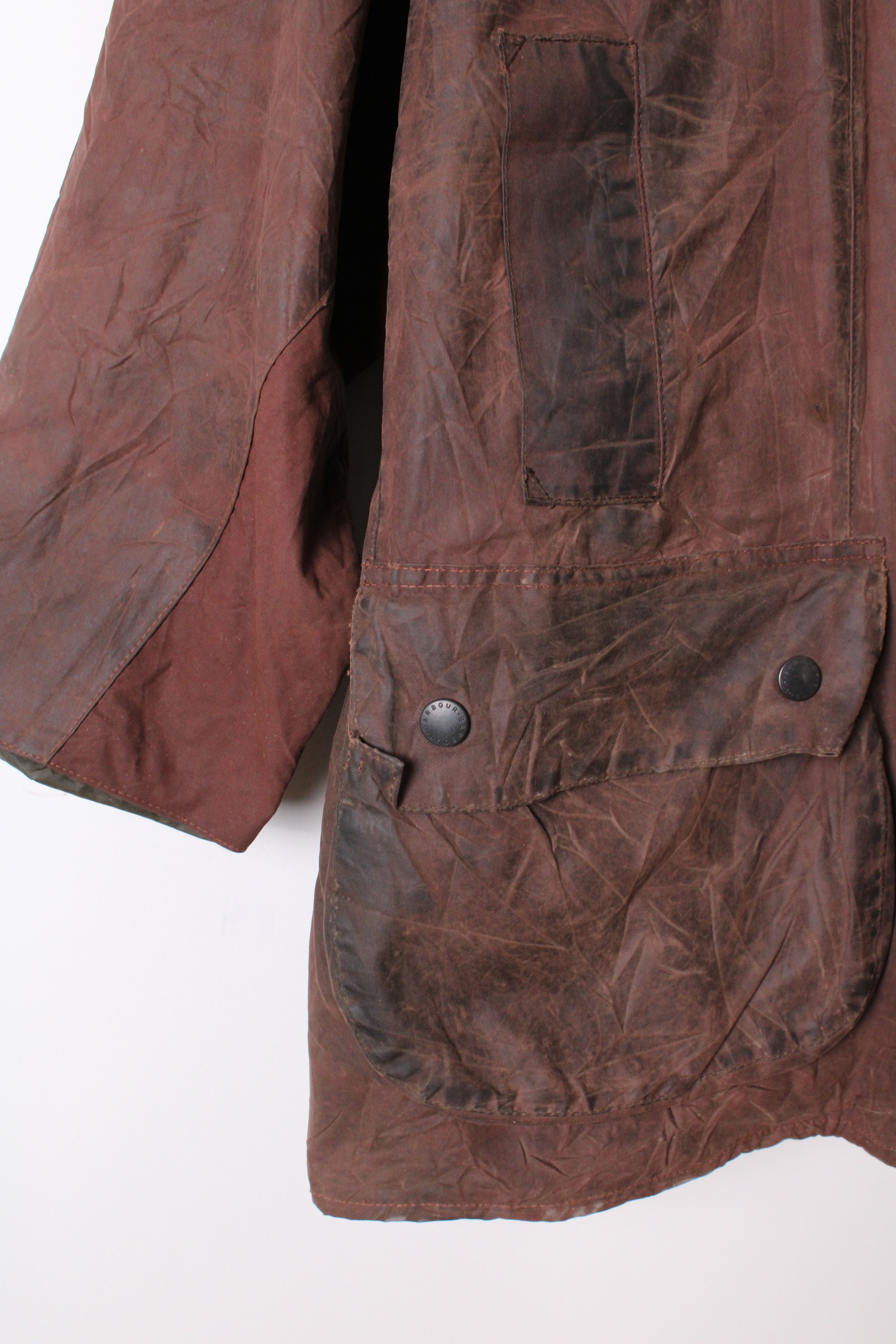 Barbour Barbour Bedale Waxed Jacket Rustic Brown C48 Large XL Size US XXL / EU 58 / 5 - 4 Thumbnail