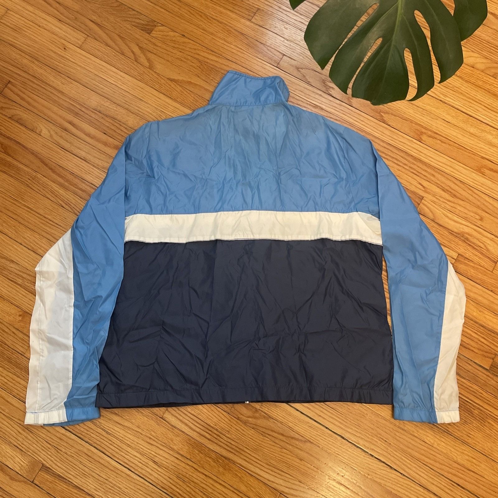 Nike Vintage 80s Large Nike Full Zip Nylon Windbreaker Track Jack Size US L / EU 52-54 / 3 - 3 Thumbnail