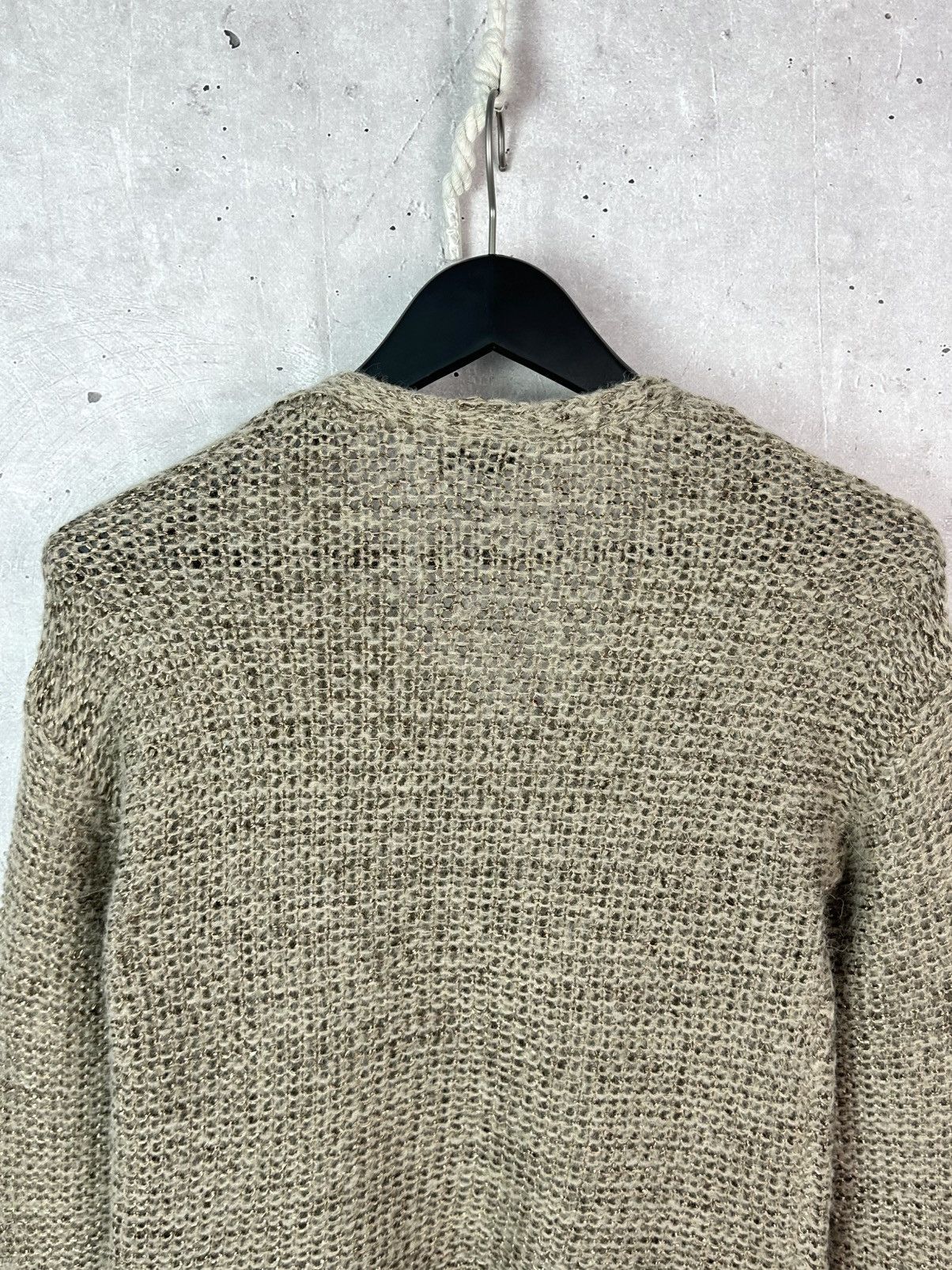 Reiss Reiss Woll Knit Beige-Gold V-neck Long Sleece Women’s Jumper Size M / US 6-8 / IT 42-44 - 8 Thumbnail