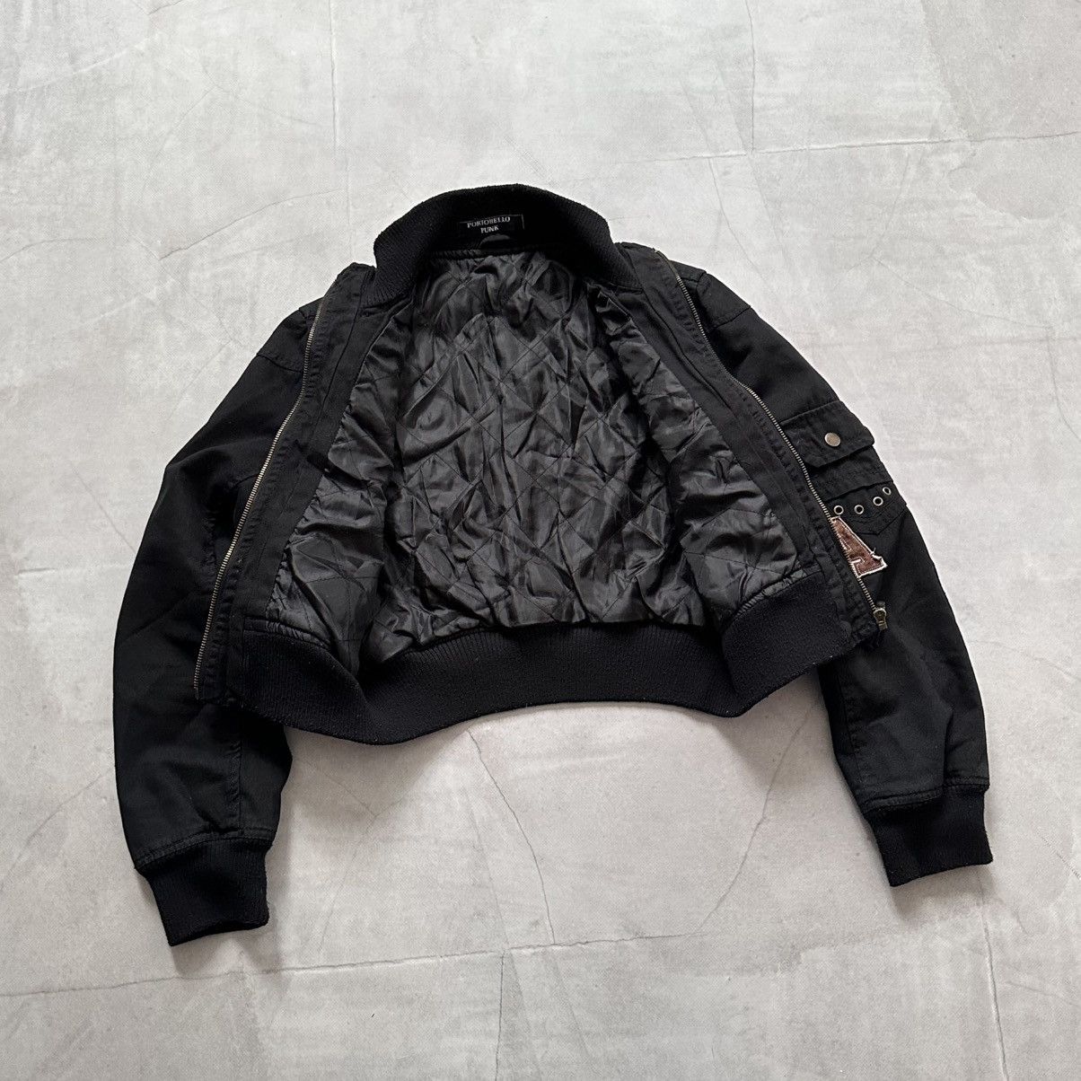 Hysteric Glamour × Undercover Punk Crop Bomber Jacket Miss Sixty Diesel Vibe Size S / US 4 / IT 40 - 8 Thumbnail