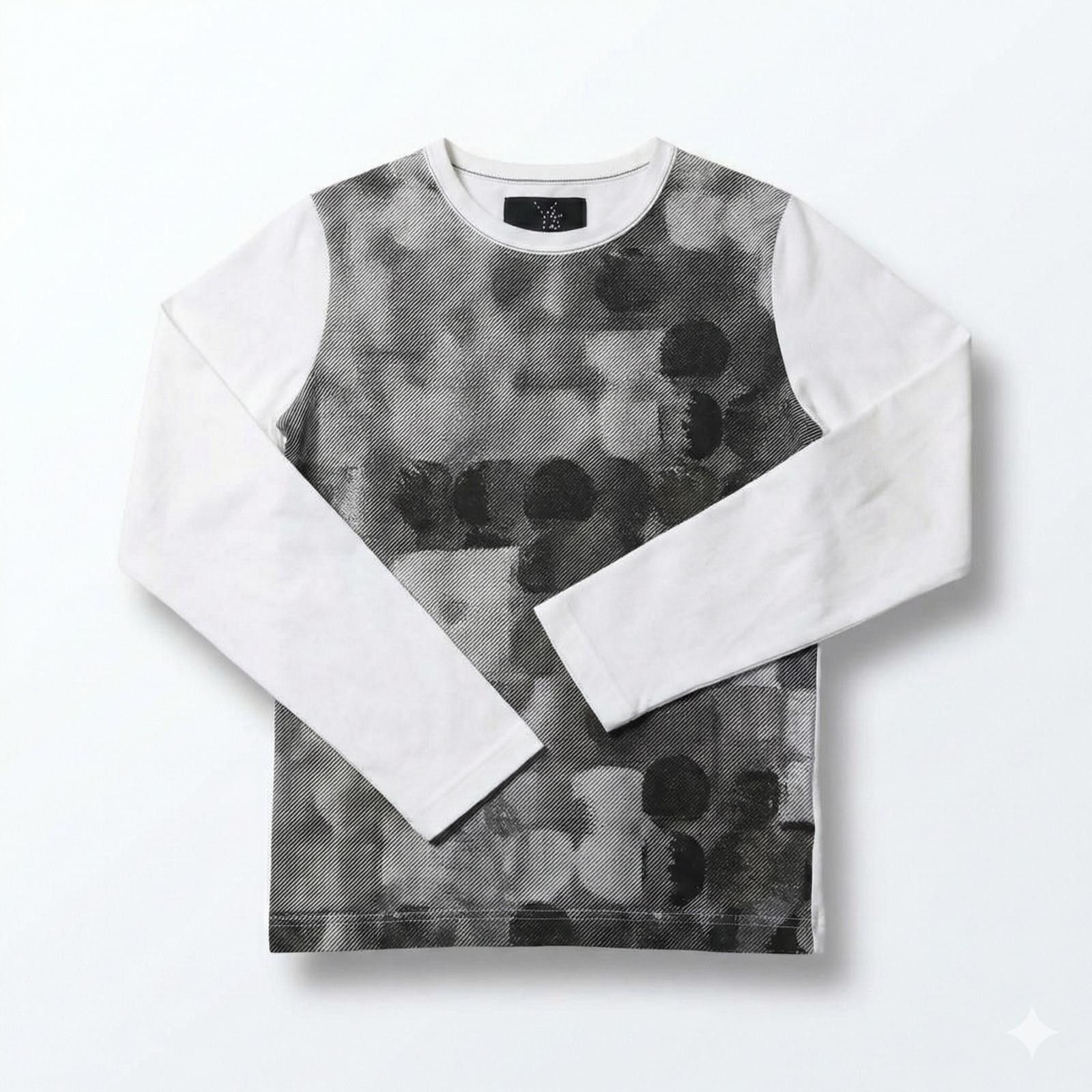 Y's Y's - Long Sleeve Abstract Patterned Top Size US M / EU 48-50 / 2 - 1 Thumbnail