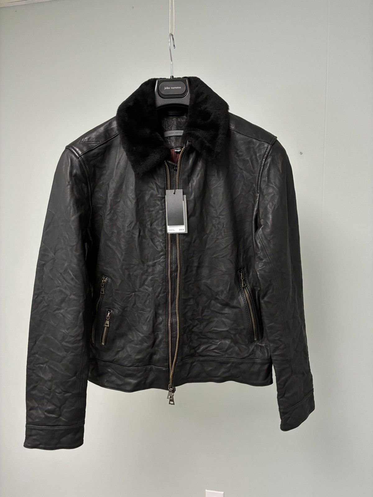 John Varvatos Sant Leather Jacket EU 48 USA 38 Size US M / EU 48-50 / 2 - 8 Thumbnail