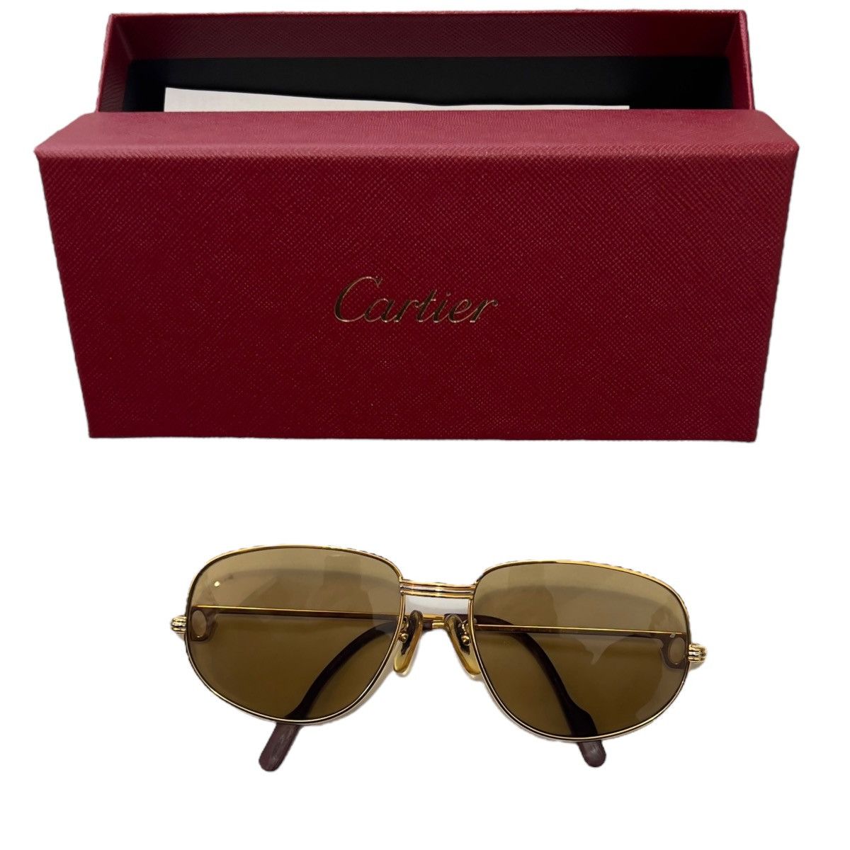 Cartier Cartier Vintage Trinity Gold Flame Sunglasses Size ONE SIZE - 1 Thumbnail