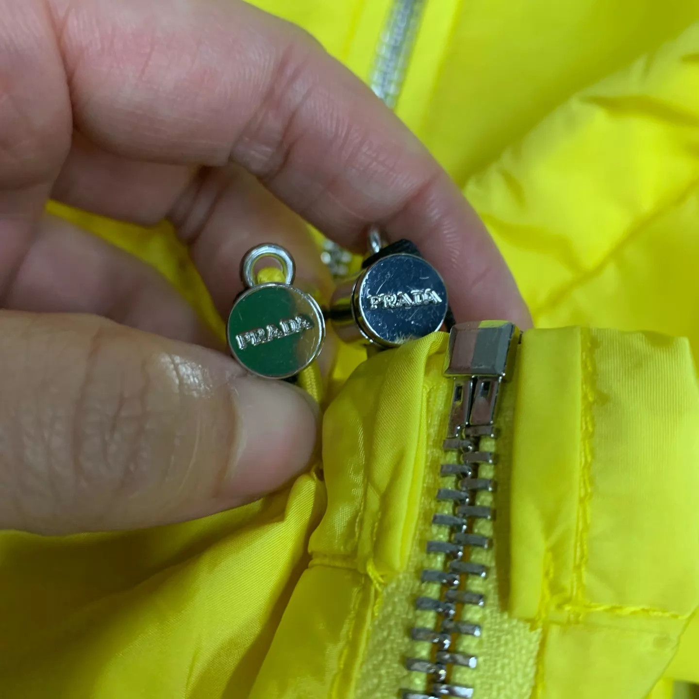 Prada Prada Yellow Triangle Nylon Shell Jacket 54 Size US L / EU 52-54 / 3 - 9 Thumbnail