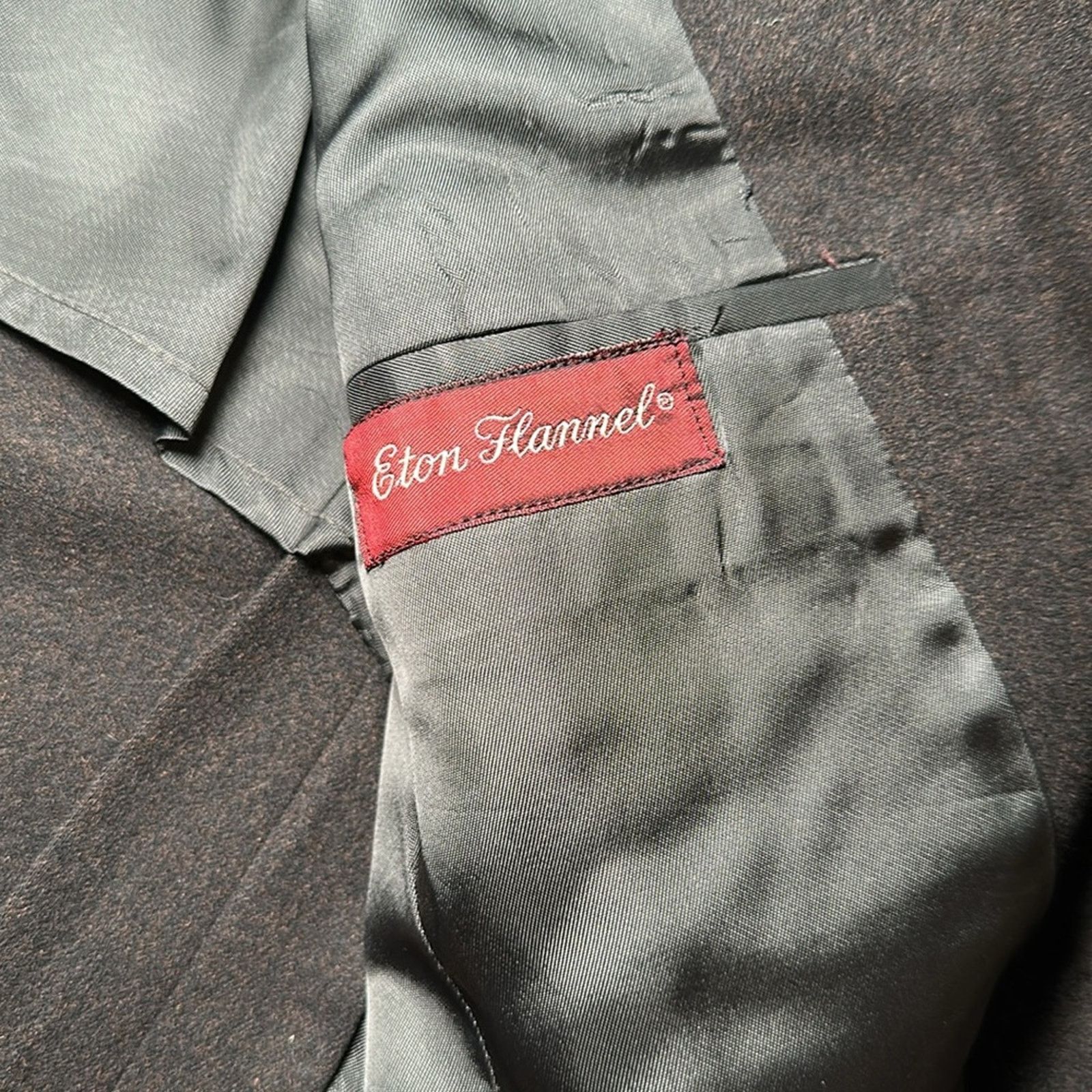 Hart Schaffner Marx Hart Schaffner Marx Vintage Eton Flannel Sport Coat - 42L Size 42L - 8 Thumbnail