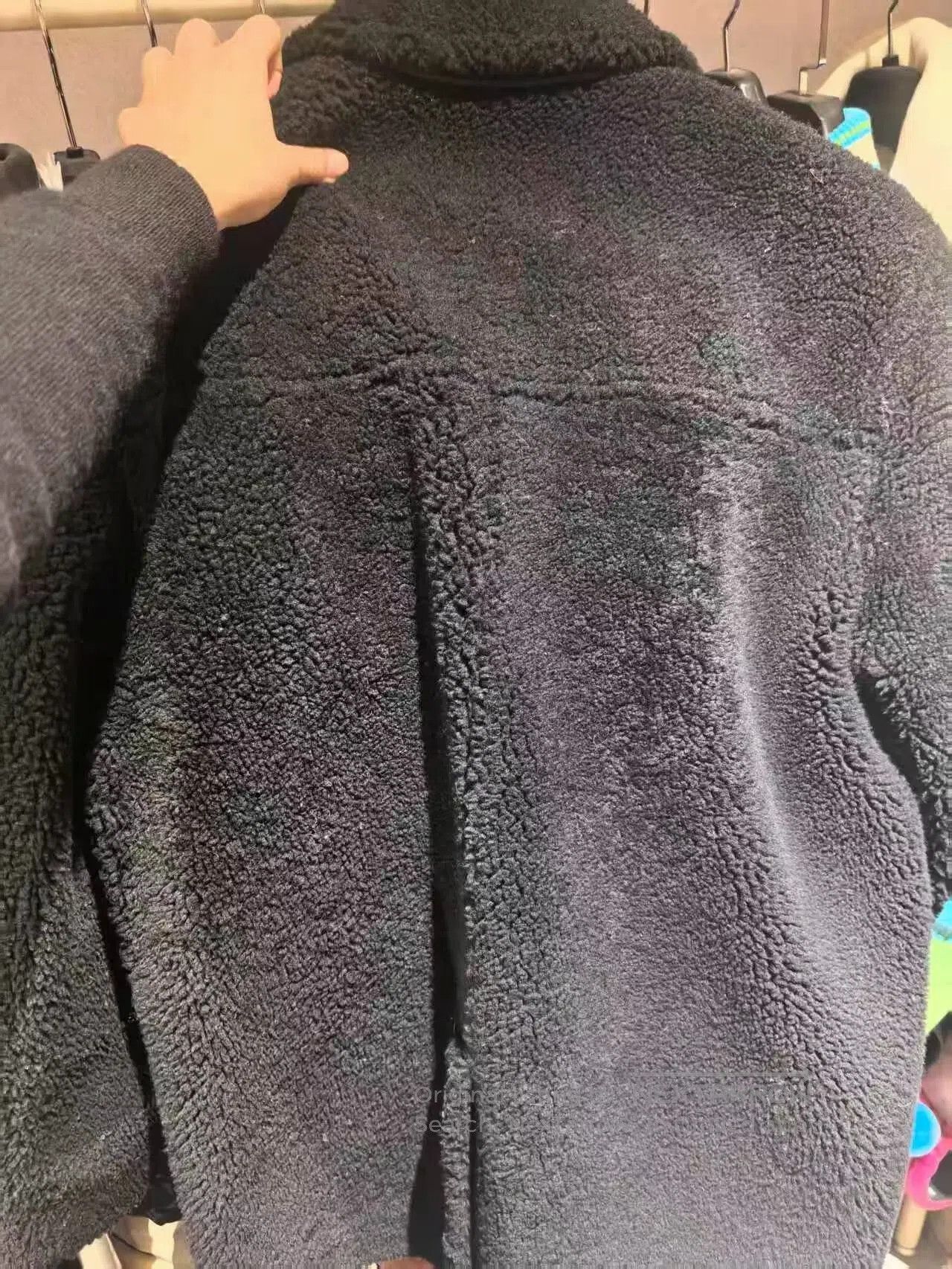 Louis Vuitton Louis Vuitton Black Embossed Monogram Fur Coat. Size US M / EU 48-50 / 2 - 4 Thumbnail