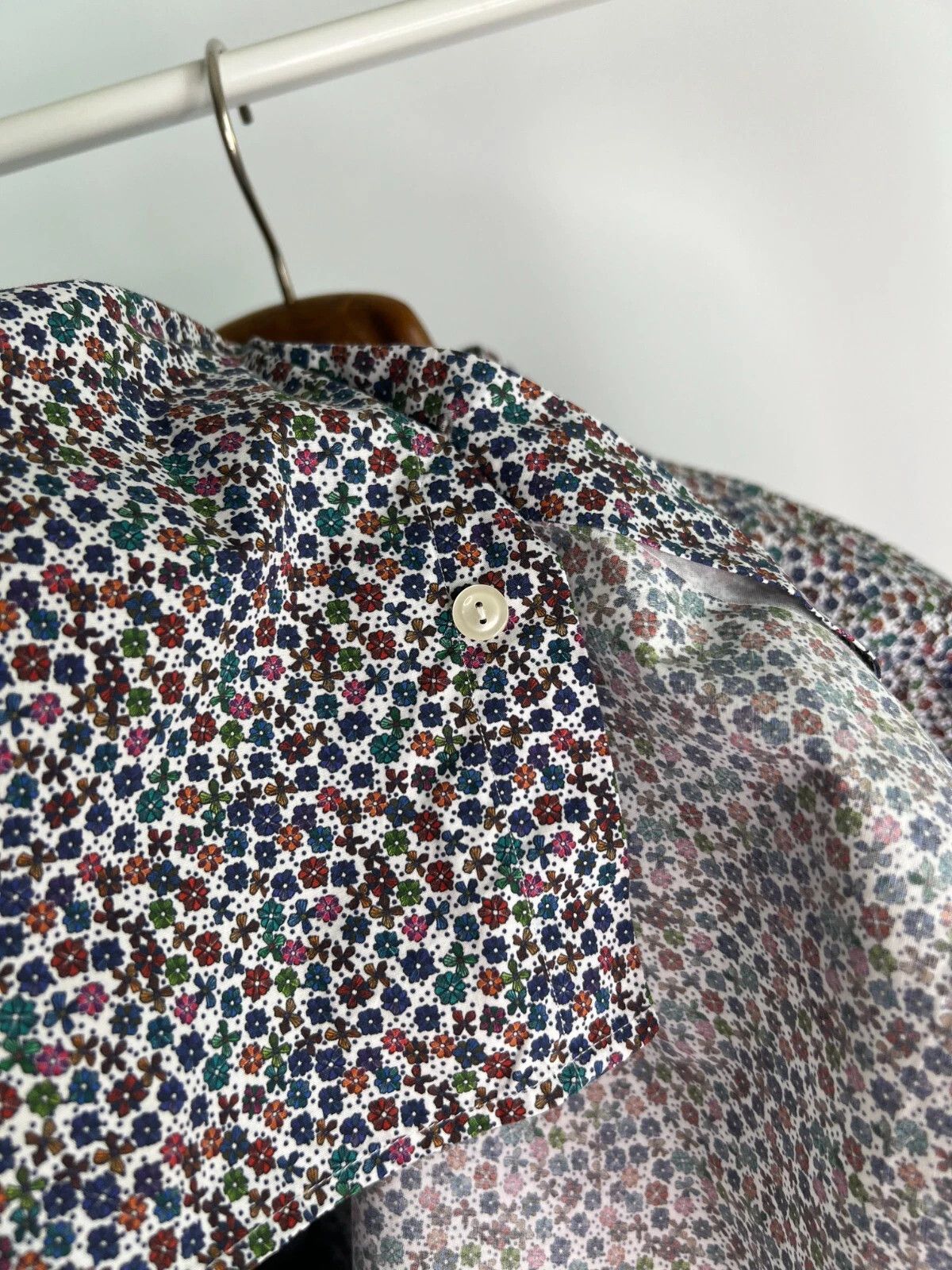 Eton Eton Contemporary Men's Casual Shirt Multicolor Floral XXL Size US XXL / EU 58 / 5 - 10 Thumbnail