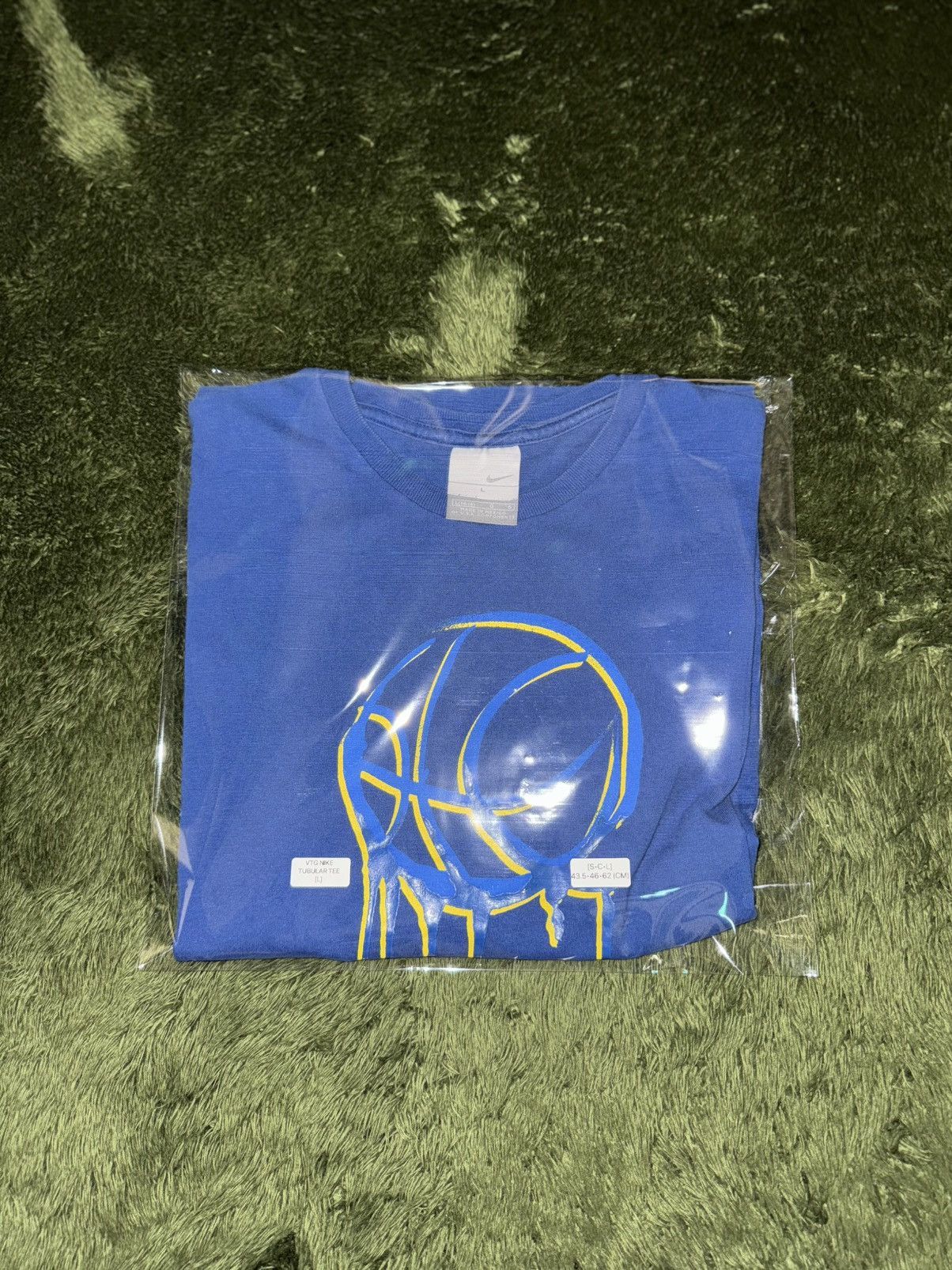 Nike [L] 90s Nike Basketball Printed Tubular T-Shirt Blue Size US L / EU 52-54 / 3 - 12 Thumbnail