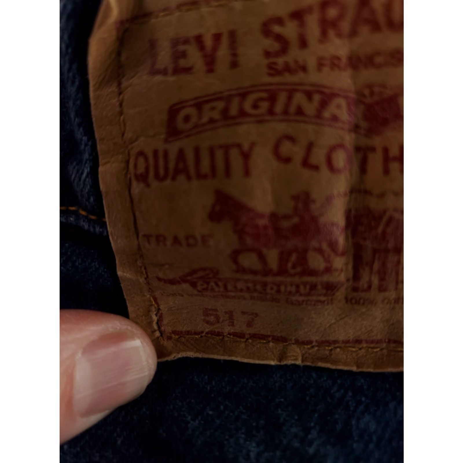 Levi's VINTAGE Levi's 517 Jeans Bootcut Mens 37x30 Blue Made USA 90s Size US 37 - 3 Thumbnail