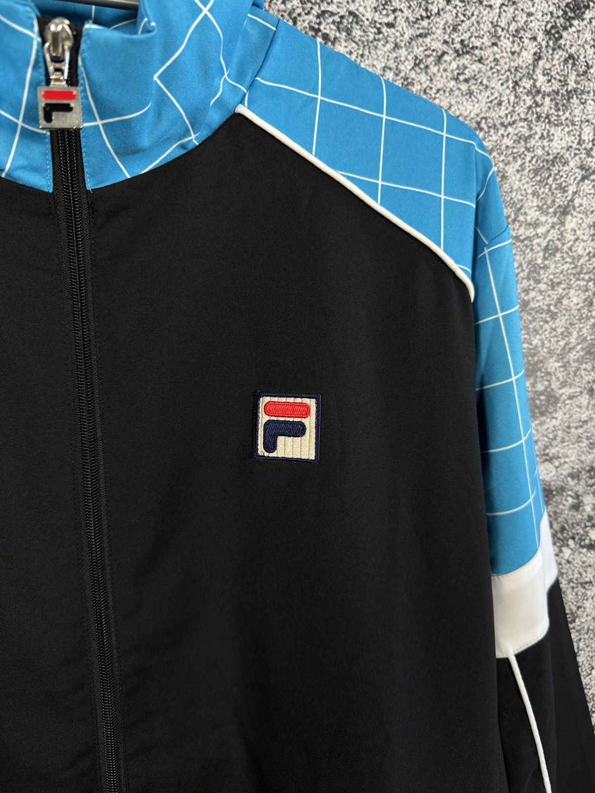Fila Fila Track Jacket Full Zip Streetwear Tour Line Vintage Sz L Size US L / EU 52-54 / 3 - 6 Thumbnail