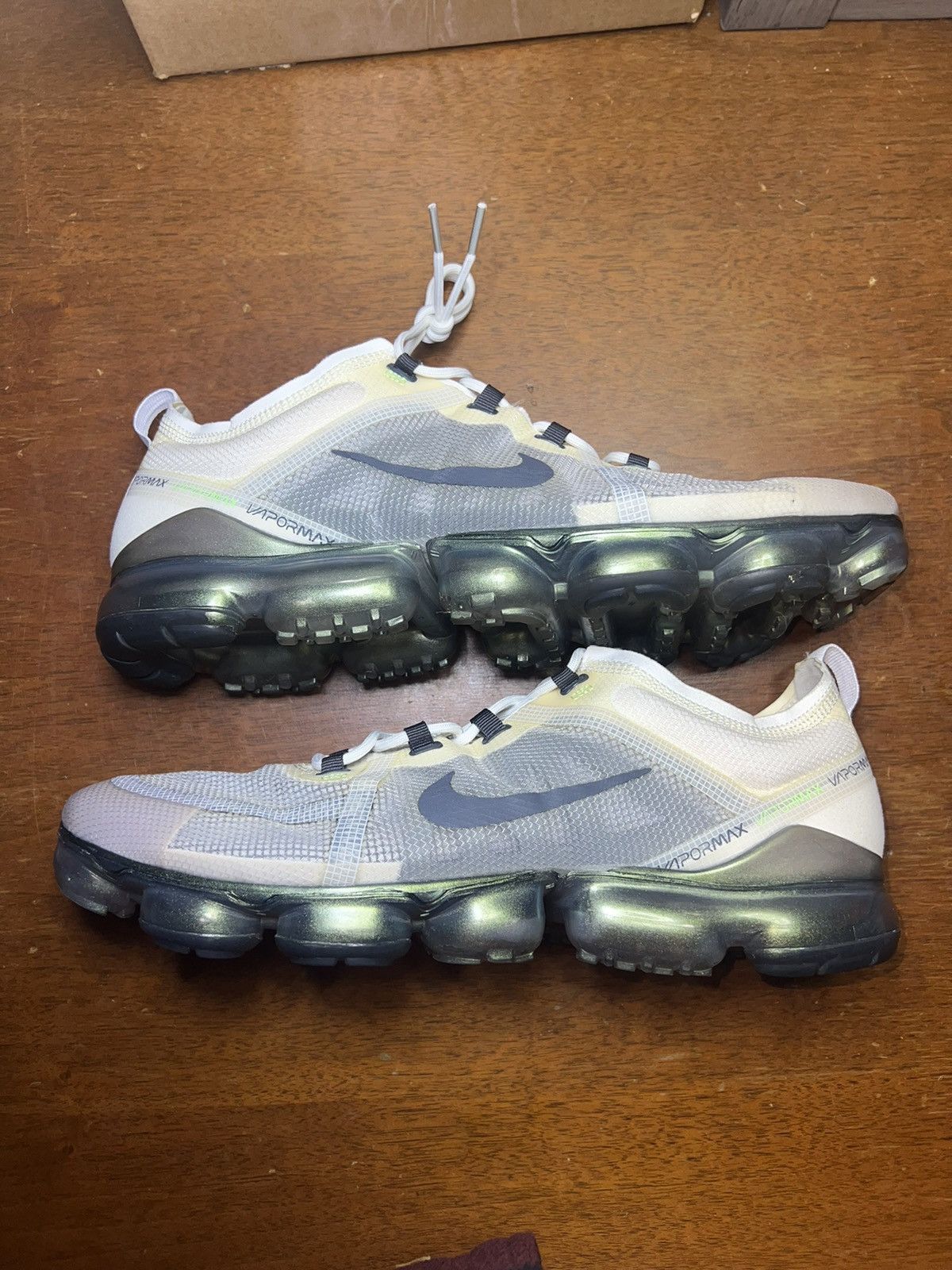 image of Nike Air Vapormax Lime Blast Size 14 Shoes in White, Men's
