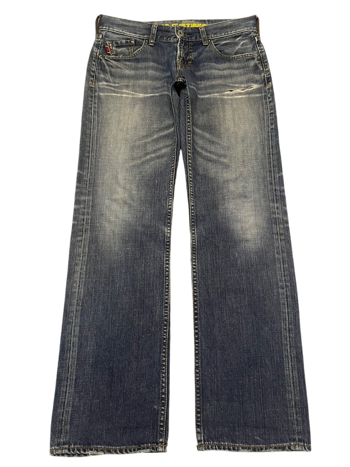 Vintage Japanese Brand Bleached Style Loose Jeans