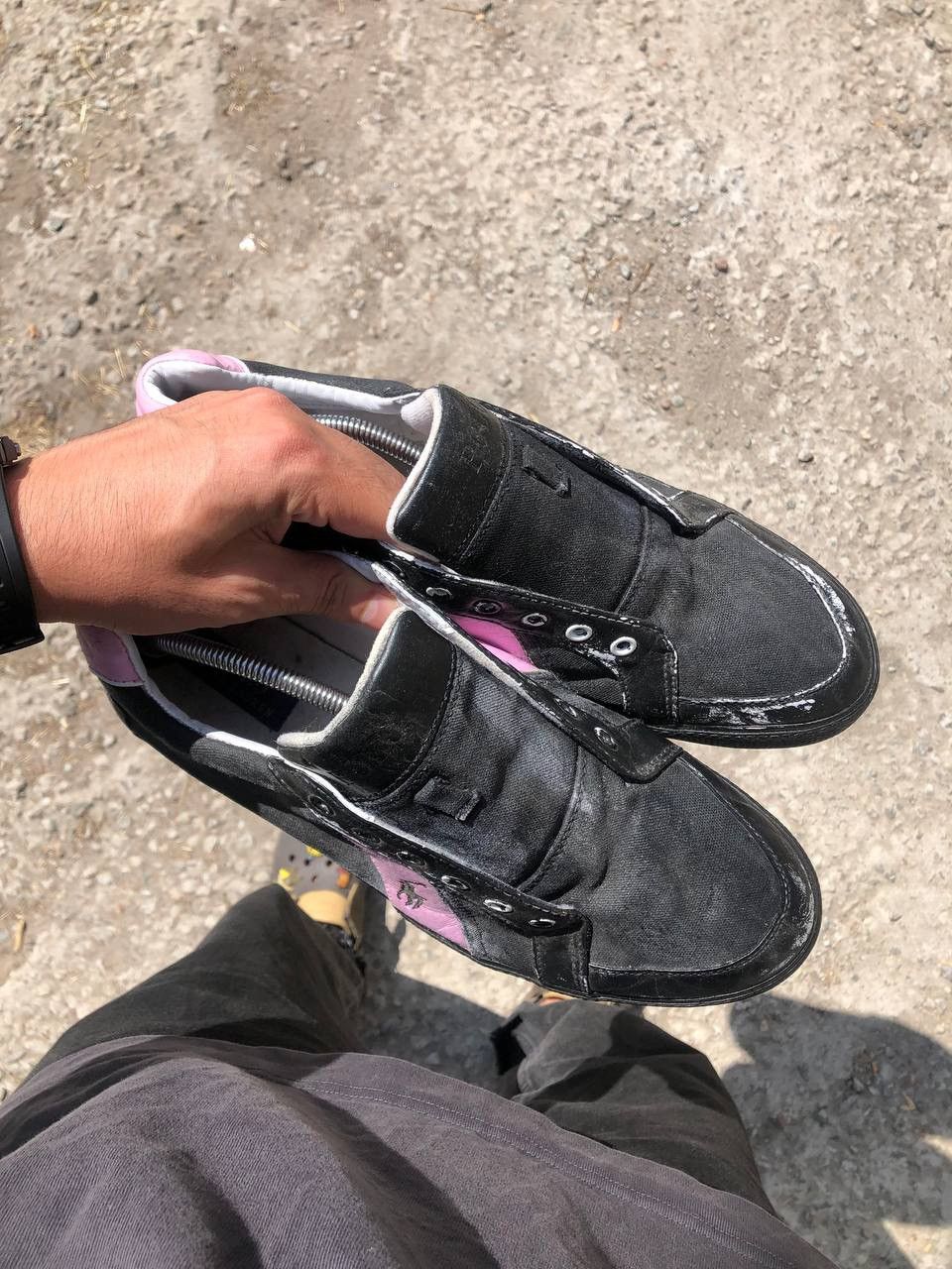 Vintage VERY RARE POLO RALPH LAUREN DESIGNER SNEAKERS RETRO Y2K 90s Size US 12 / EU 45 - 8 Thumbnail