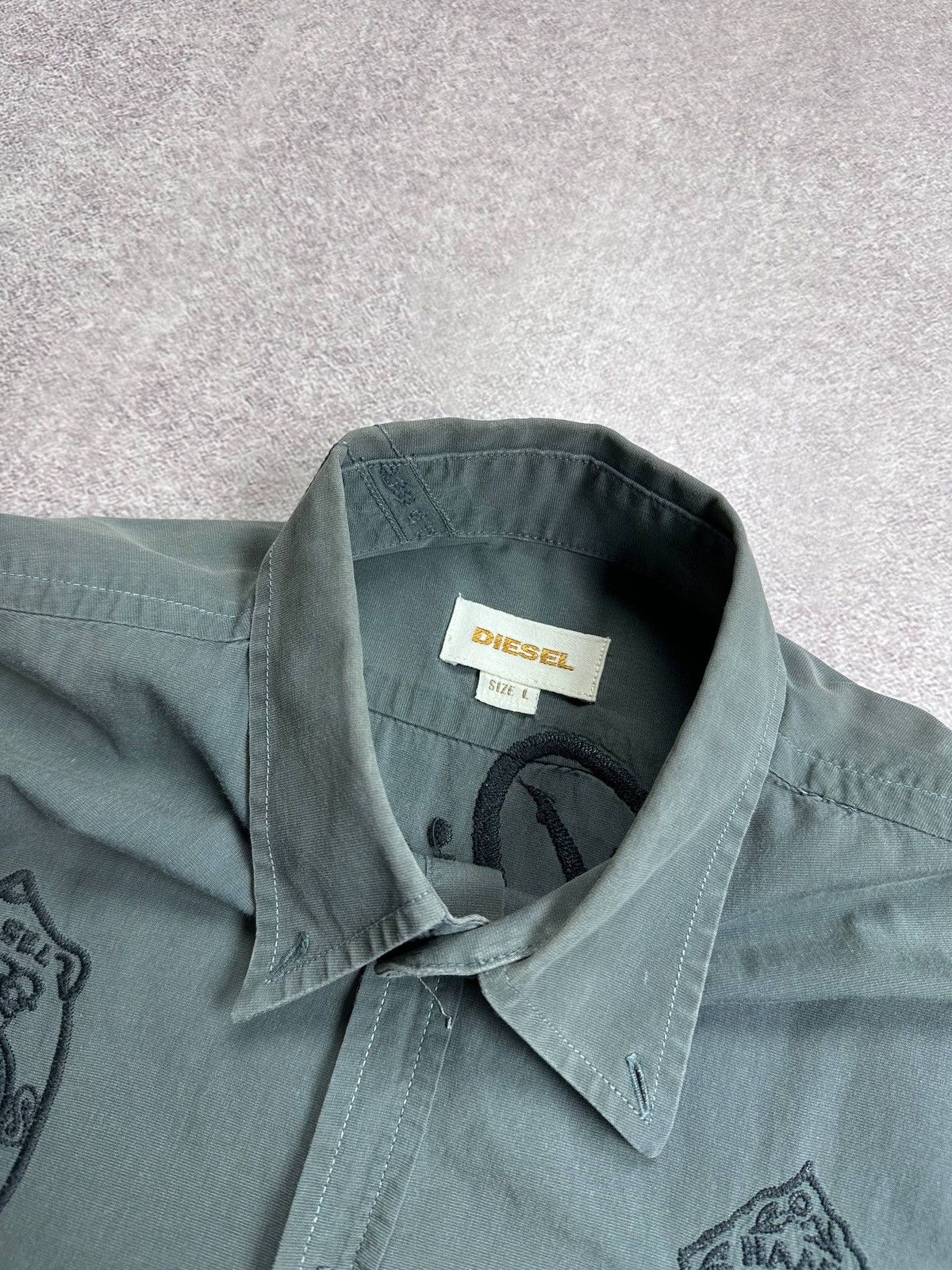 Diesel Vintage Diesel Highest Grades Grunge Y2K Shirt l Size US L / EU 52-54 / 3 - 6 Thumbnail