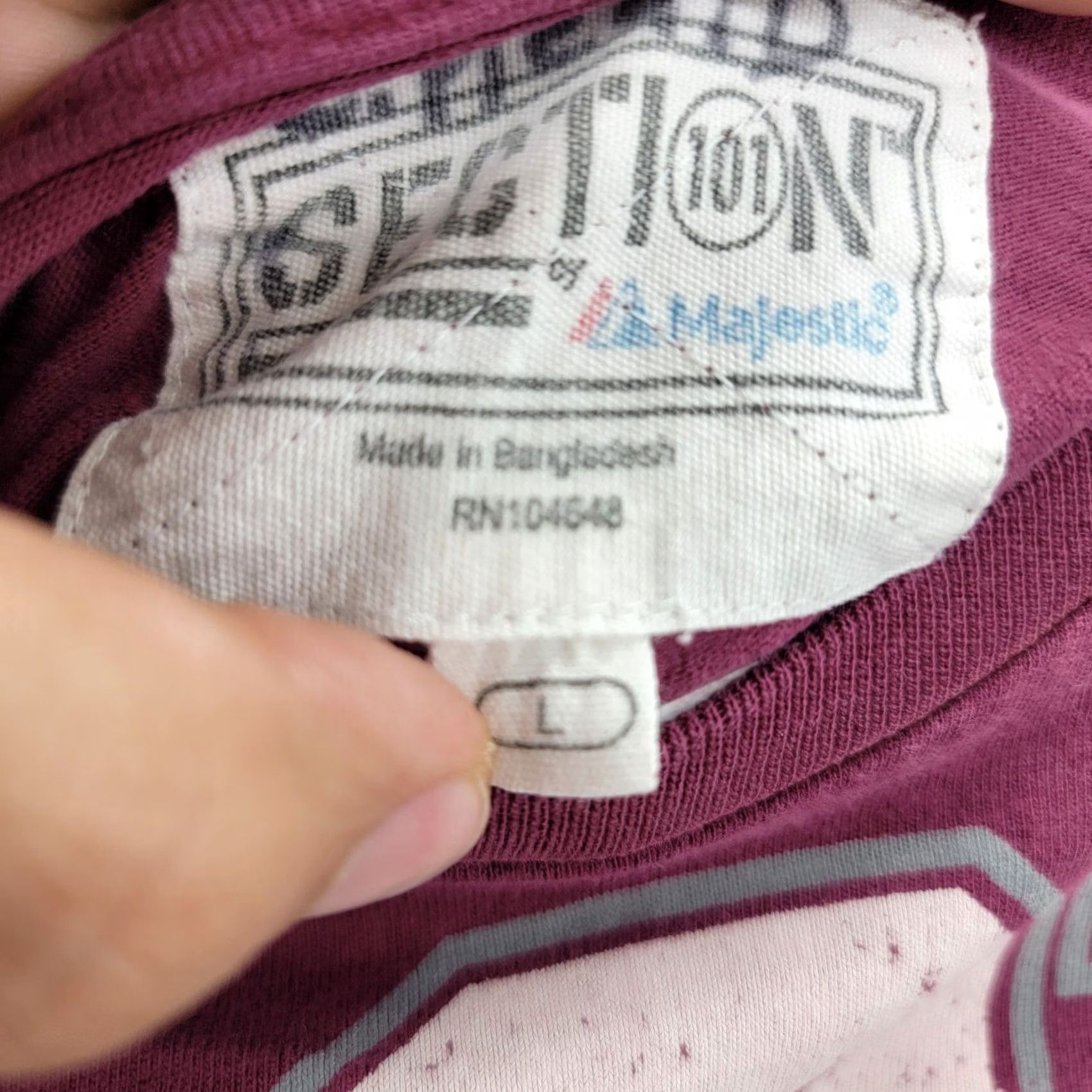 Vintage Section 101 Majestic Texas A&M Aggies Shirt L Adult Regular Red Cotton Polyester Short Sleeve Crew Neck Size US L / EU 52-54 / 3 - 5 Thumbnail