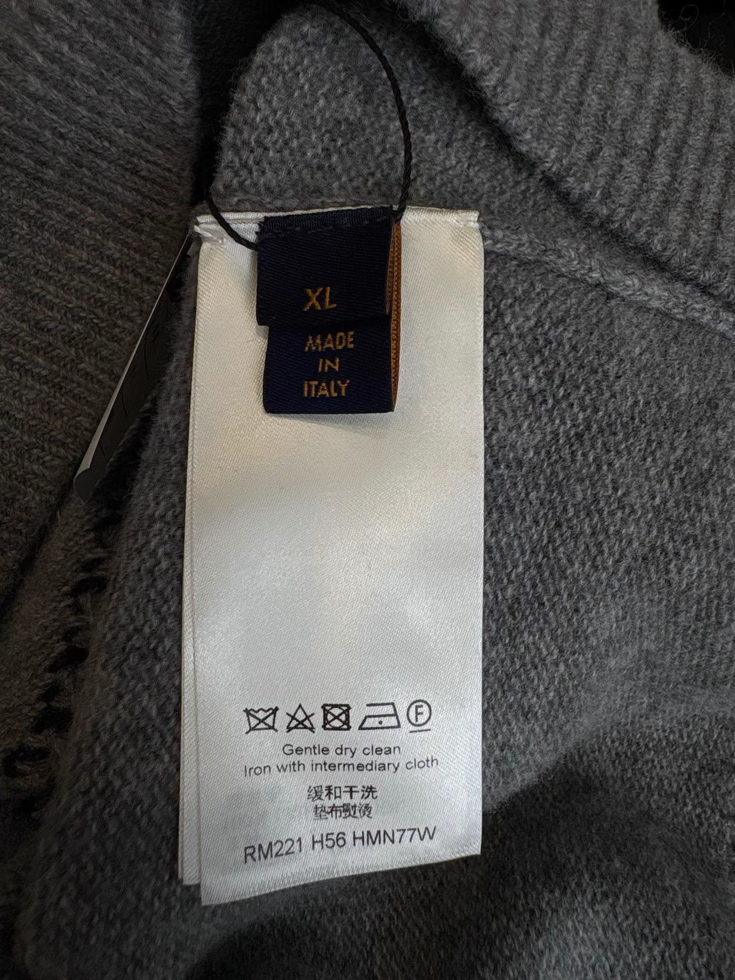 Louis Vuitton LV Grey Downhill Tiger LOGO Cashmere Sweater K1 Size US XL / EU 56 / 4 - 3 Thumbnail