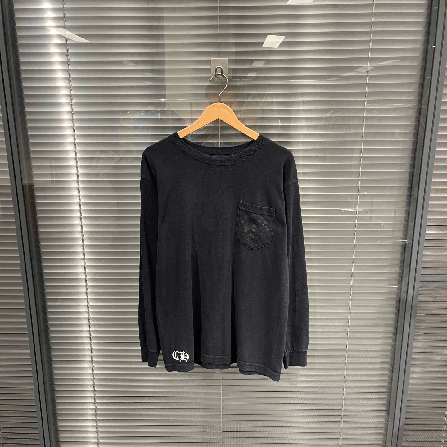 Chrome Hearts Black Long Sleeve Shirt with Chest Pocket Size US M / EU 48-50 / 2 - 1 Thumbnail