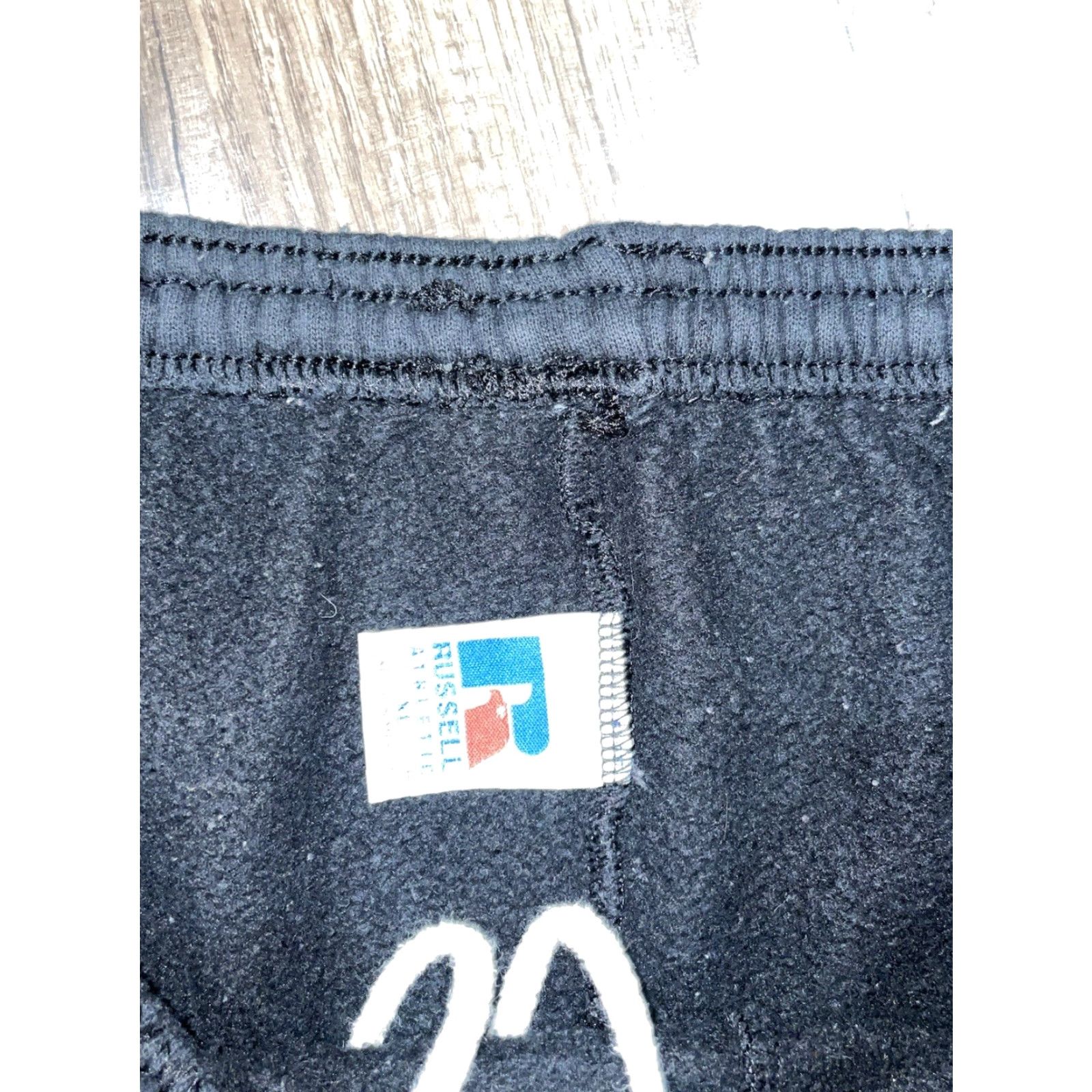 Vintage Russell Athletic Sweatpants Men XL Black Athletic Regular Elastic Waist Sports Activewear Pants Size US 36 / EU 52 - 2 Thumbnail