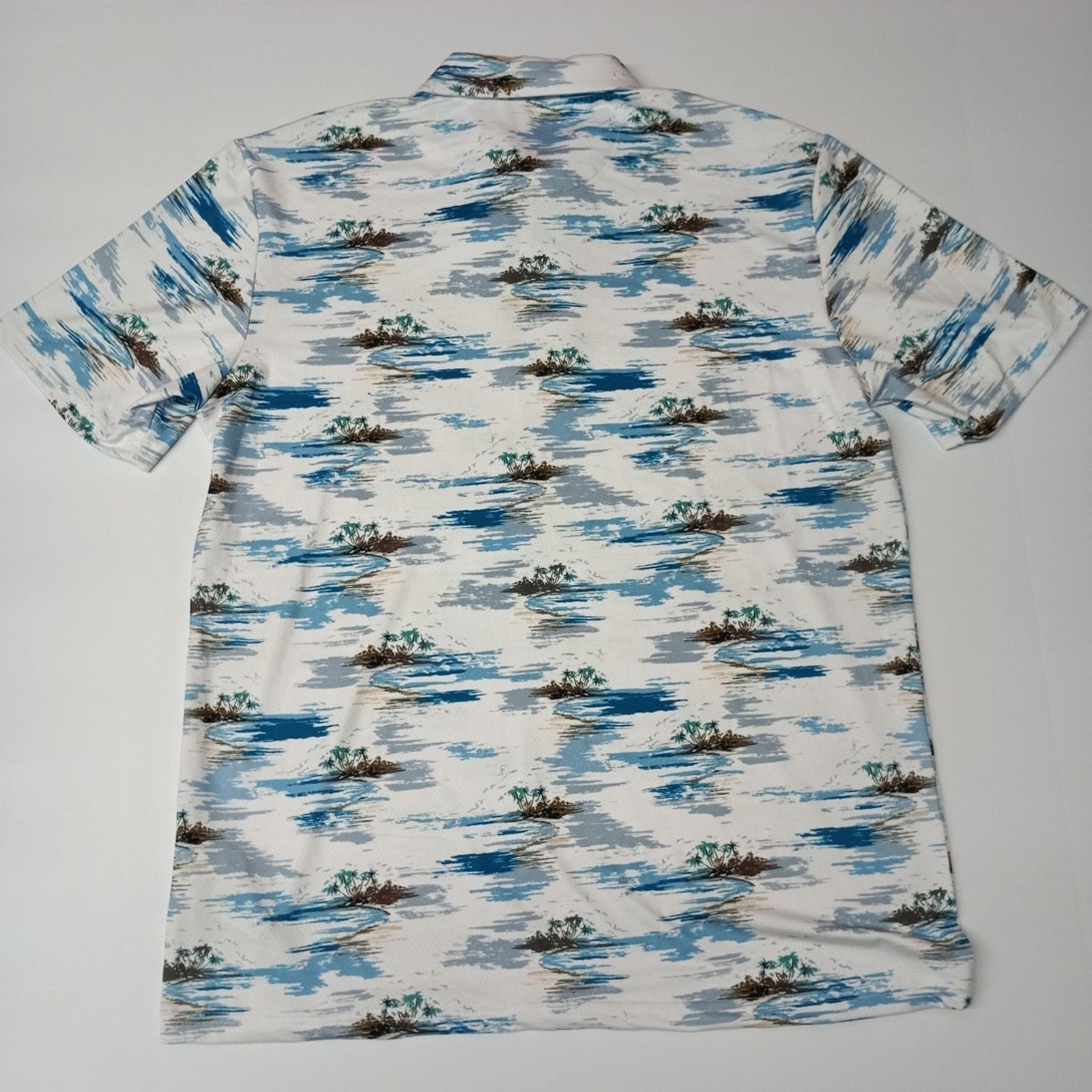 Chaps Chaps Printed Golf Polo Shirt Men's Size S White Stretch Size US S / EU 44-46 / 1 - 8 Thumbnail