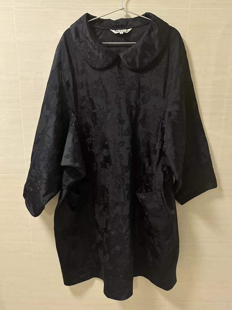 Comme Des Garcons Dress with round front and embroidered j