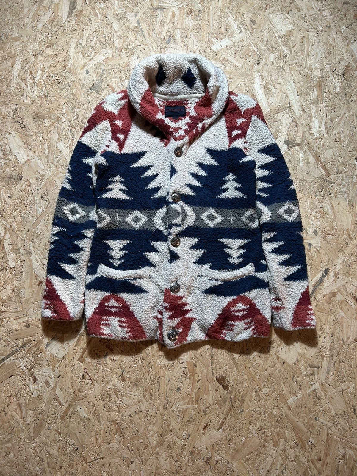 Japanese Brand Anti Ballistic Navajo Aztec Chimayo Fleece Size US M / EU 48-50 / 2 - 1 Thumbnail