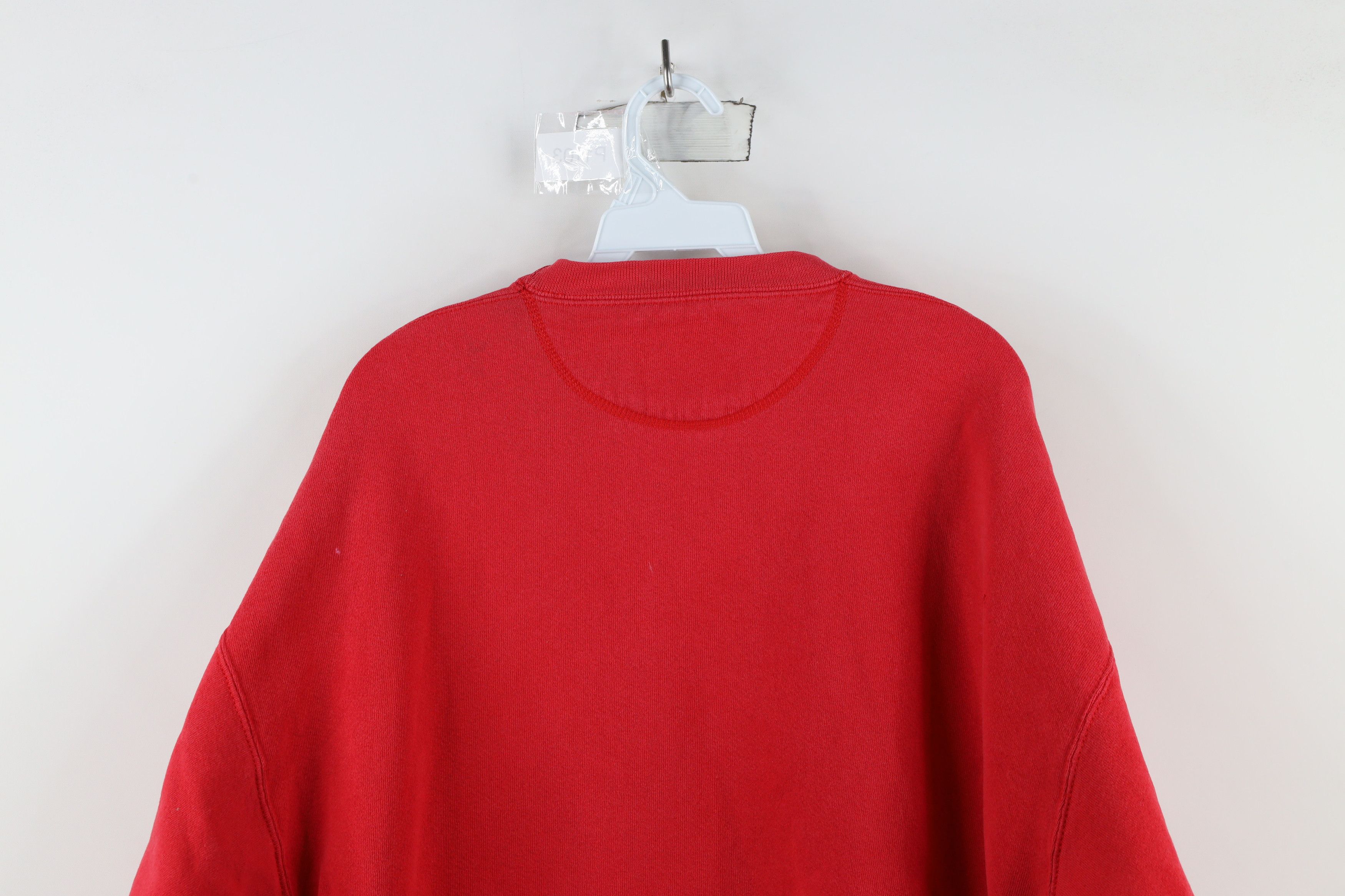 Vintage Vintage 90s Spell Out Champps Michigan Sweatshirt Red USA Size US XL / EU 56 / 4 - 15 Thumbnail