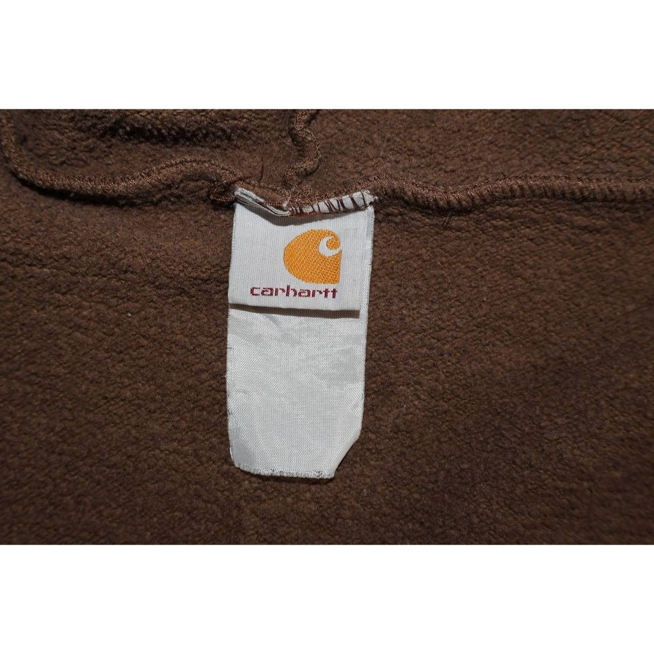 Carhartt Vtg Carhartt Full Zip Hoodie 2XL Work Logo Embroidered Scrip Size US XXL / EU 58 / 5 - 3 Thumbnail