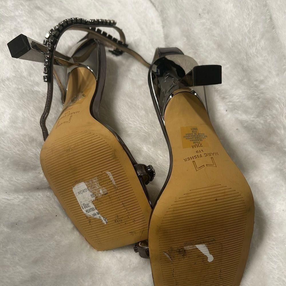 Marc Fisher Marc Fisher rhinestone ankle strap sandals heels. Size 7.5 Size US 7.5 / IT 37.5 - 3 Thumbnail