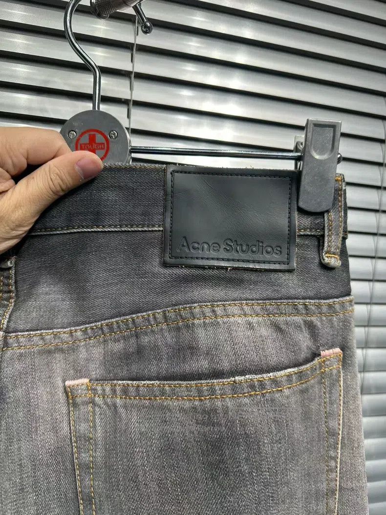 Acne Studios Acne Studios Black, Grey and Yellow Mud Washed Distressed Size US 32 / EU 48 - 3 Thumbnail
