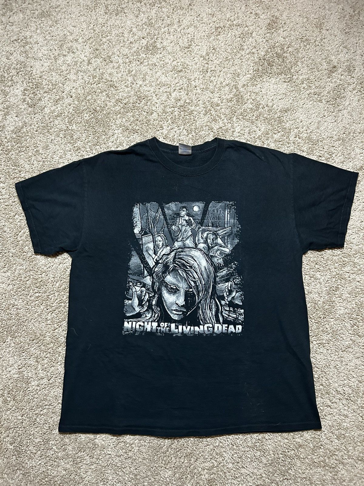 Gildan RARE 2010s Night of the Living Dead horror movie promo tee Size US XL / EU 56 / 4 - 2 Thumbnail