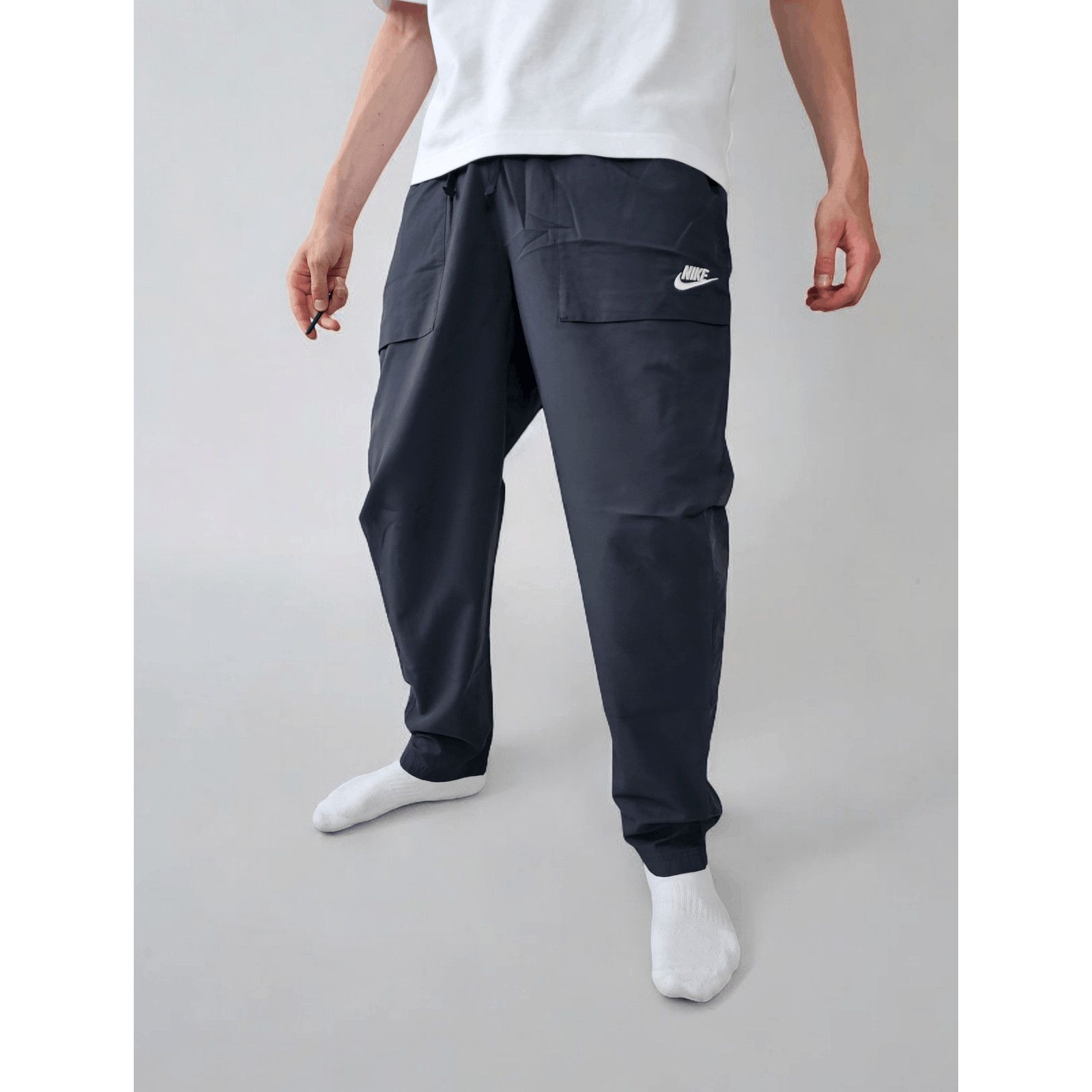Nike × Vintage 💎 Size M Nike Y2K Track Pants Sweatpants Joggers Swoosh Size US 33 - 1 Thumbnail