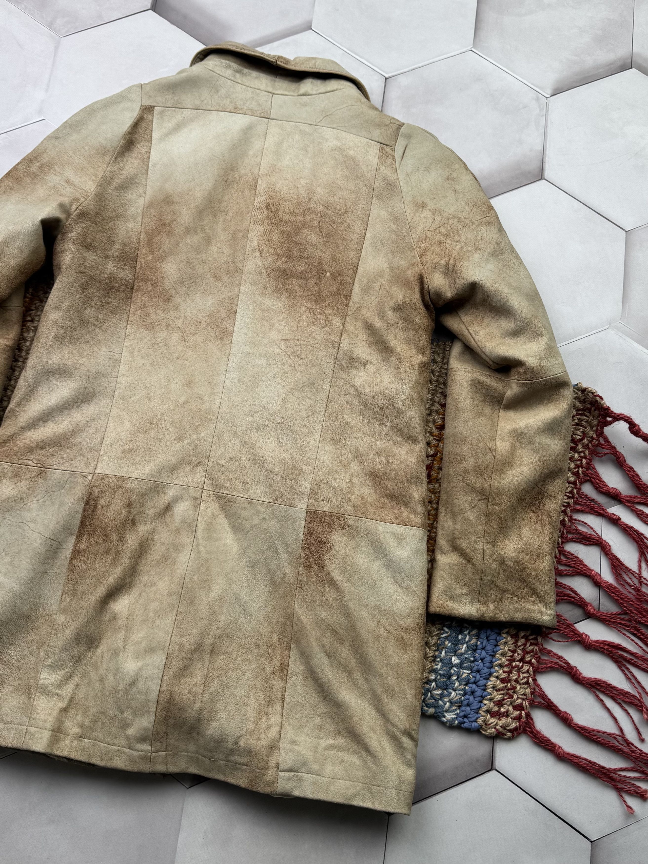 Vintage Vintage Faded Effect Leather Coat (E4) Size S / US 4 / IT 40 - 9 Thumbnail