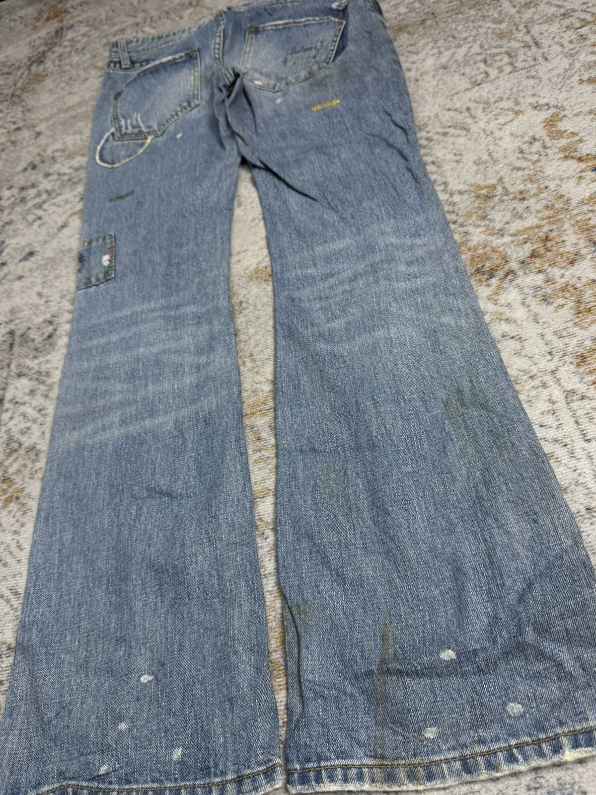 Tornado Mart Back number y2k style denim pants Size US 32 / EU 48 - 6 Thumbnail