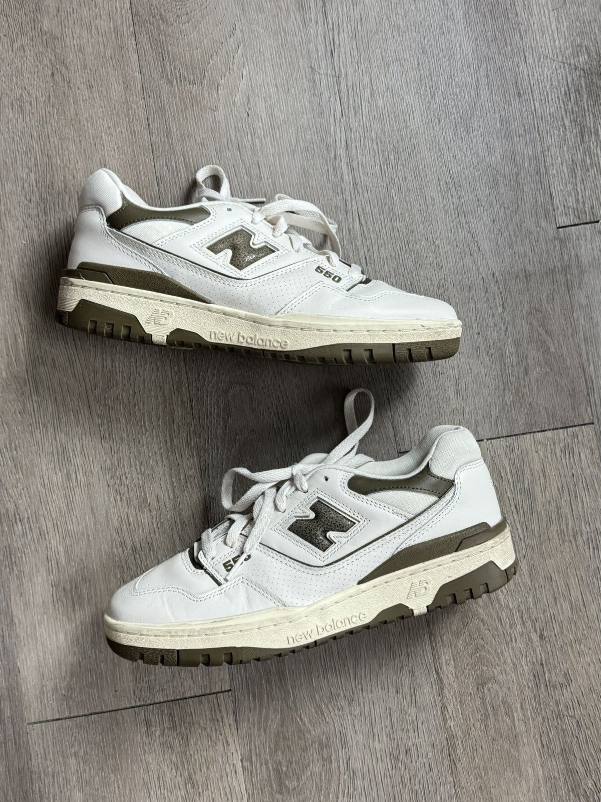 aimé leon dore x 550 olive sneakers