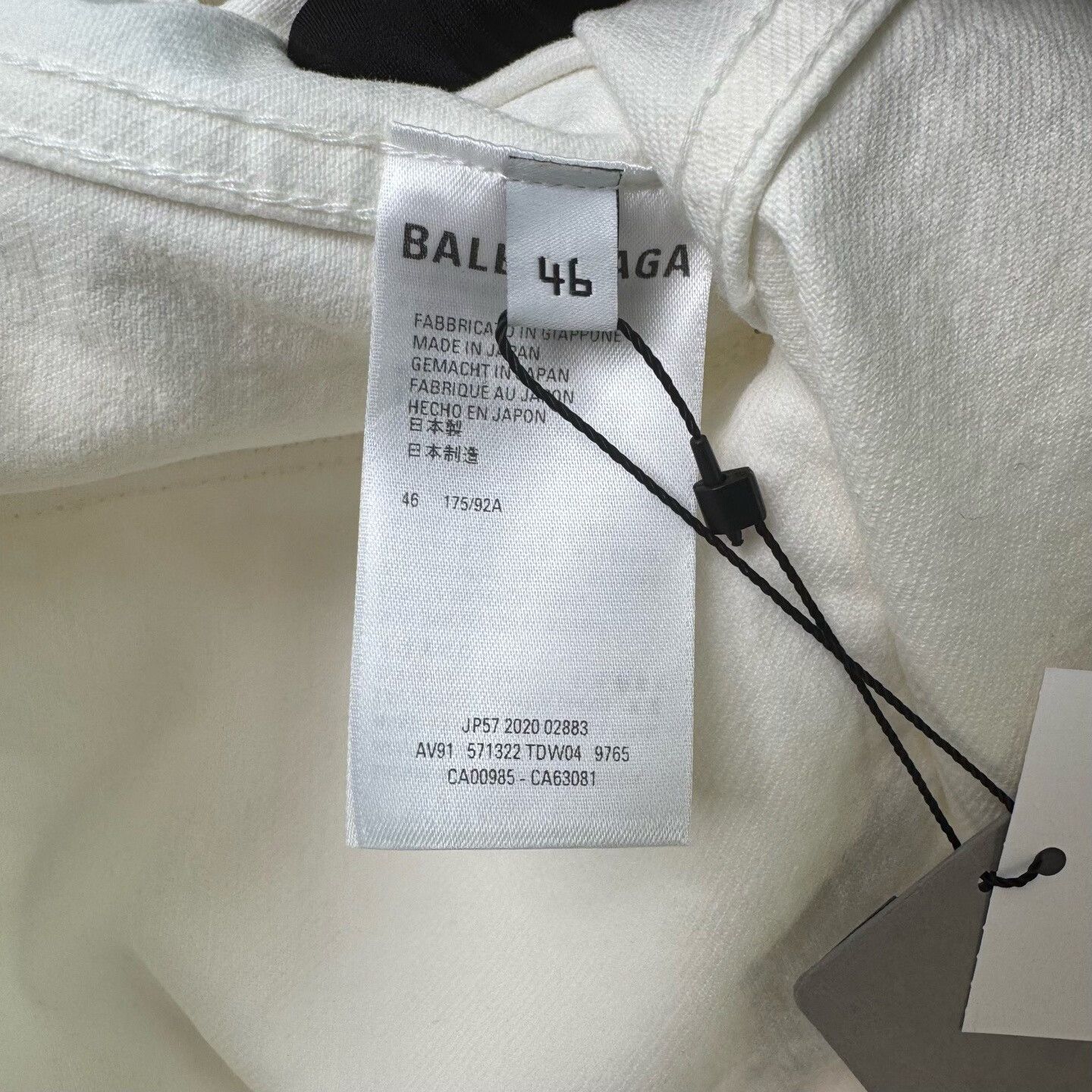 Balenciaga balenciaga white denim jacket with logo Size US L / EU 52-54 / 3 - 5 Thumbnail