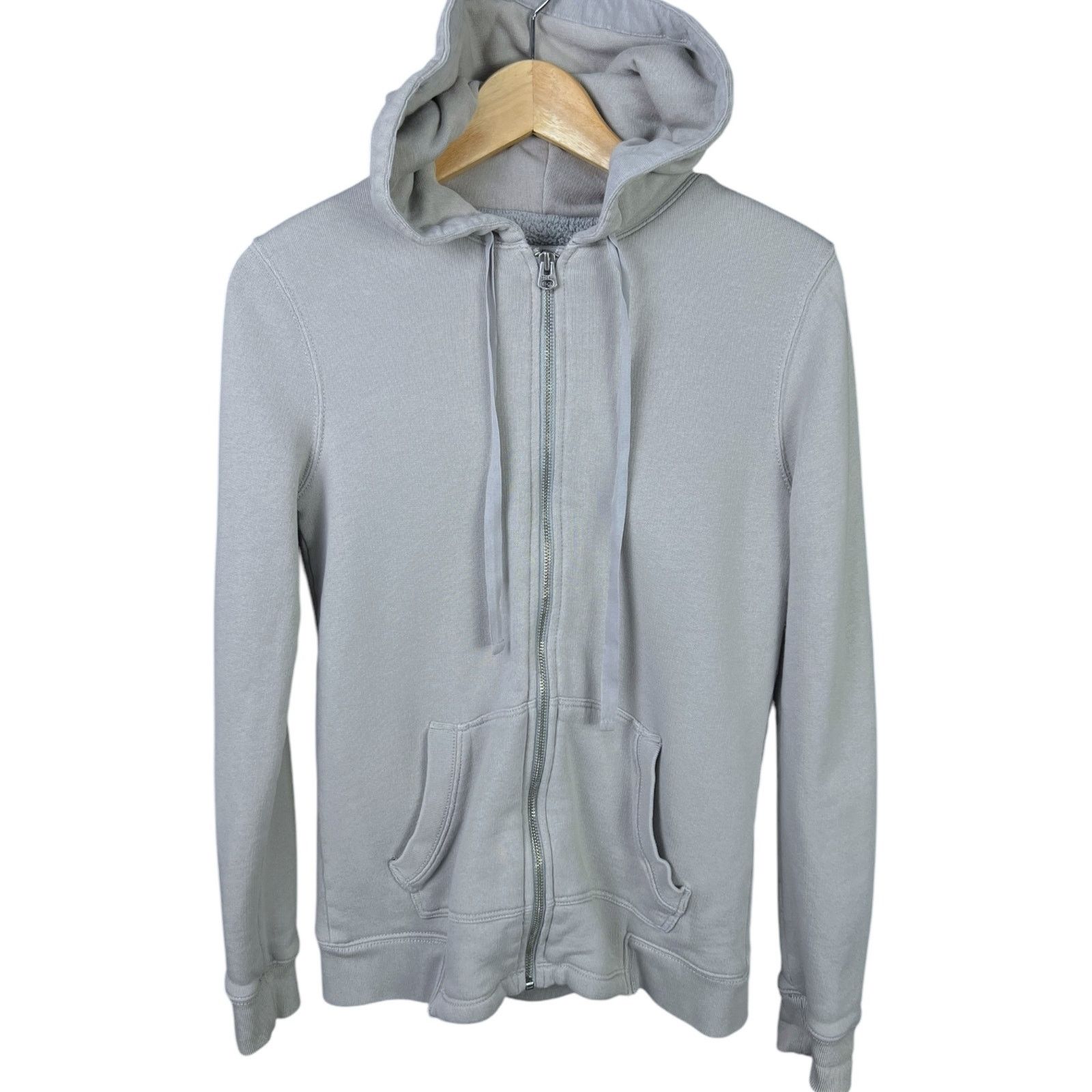 J.Crew Vintage Y2k J.Crew Women's Small Sherpa Fleece Full Zip Gray Size S / US 4 / IT 40 - 5 Thumbnail