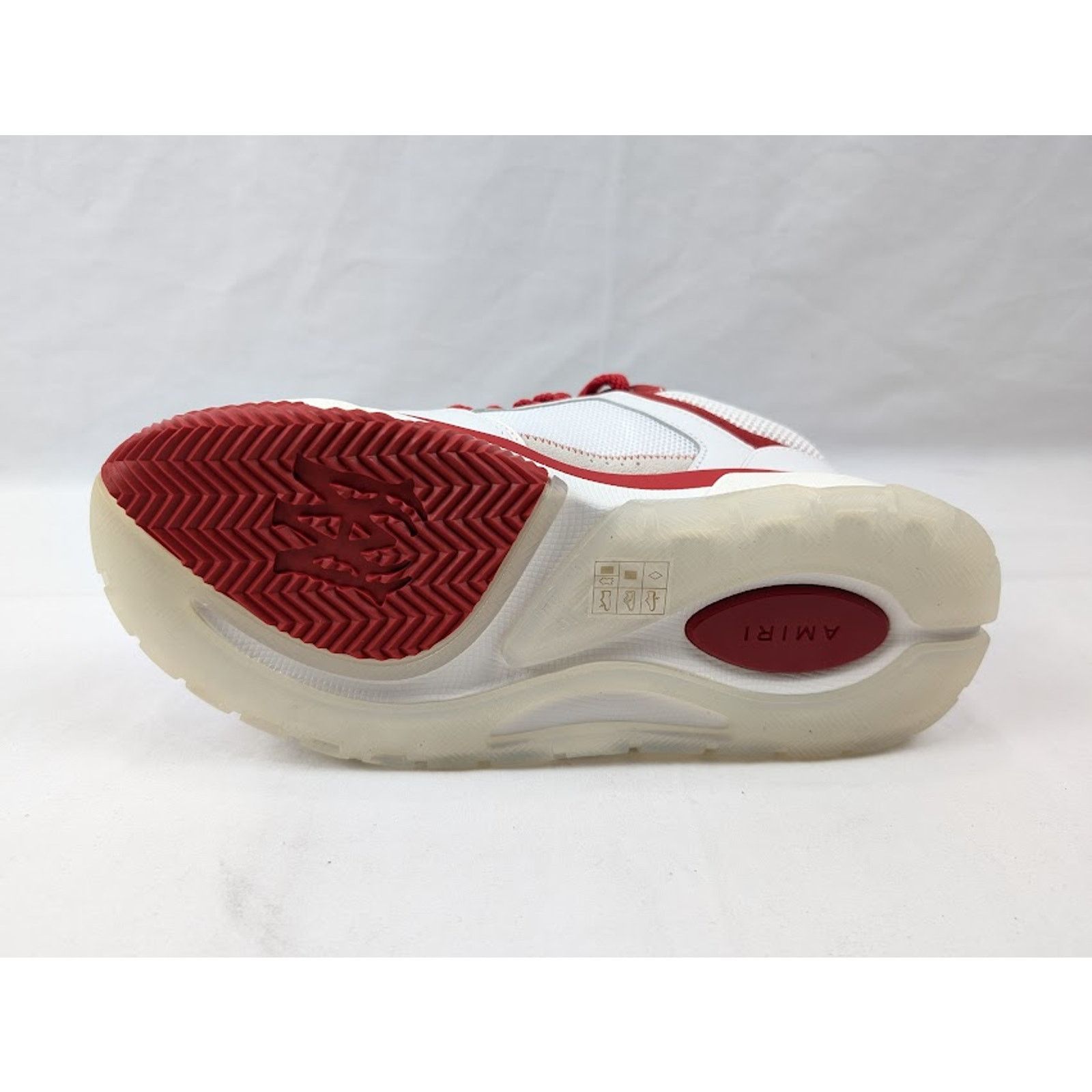 Amiri o1rshd1 Q:4 / MA-1 Low-Top Sneakers in White/ Red Size US 10 / EU 43 - 9 Thumbnail