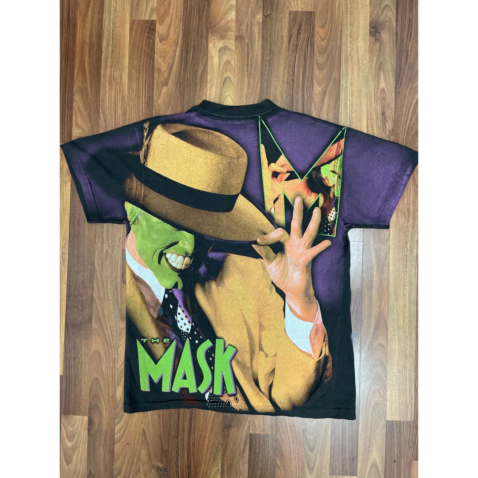 Vintage The Mask All Over Print Movie Promo Tee L Size US L / EU 52-54 / 3 - 5 Thumbnail