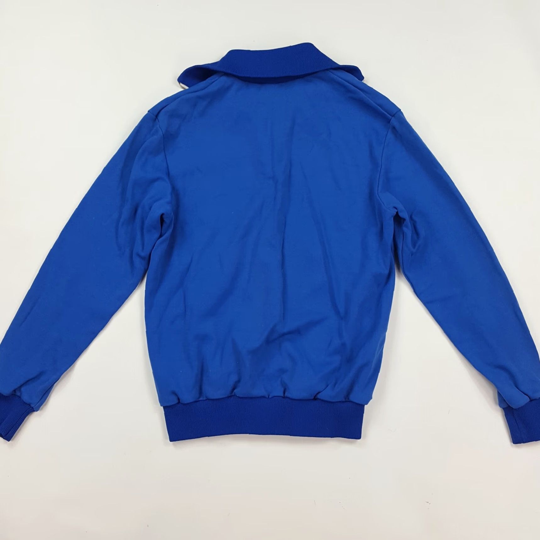 Vintage VINTAGE VTG 80s German Track Suit Jacket Men's S Sports Zip Sweatshirt Germany Veb Blue Stadium Football Soccer Retro Windbreaker 70s 80s Size US S / EU 44-46 / 1 - 7 Thumbnail