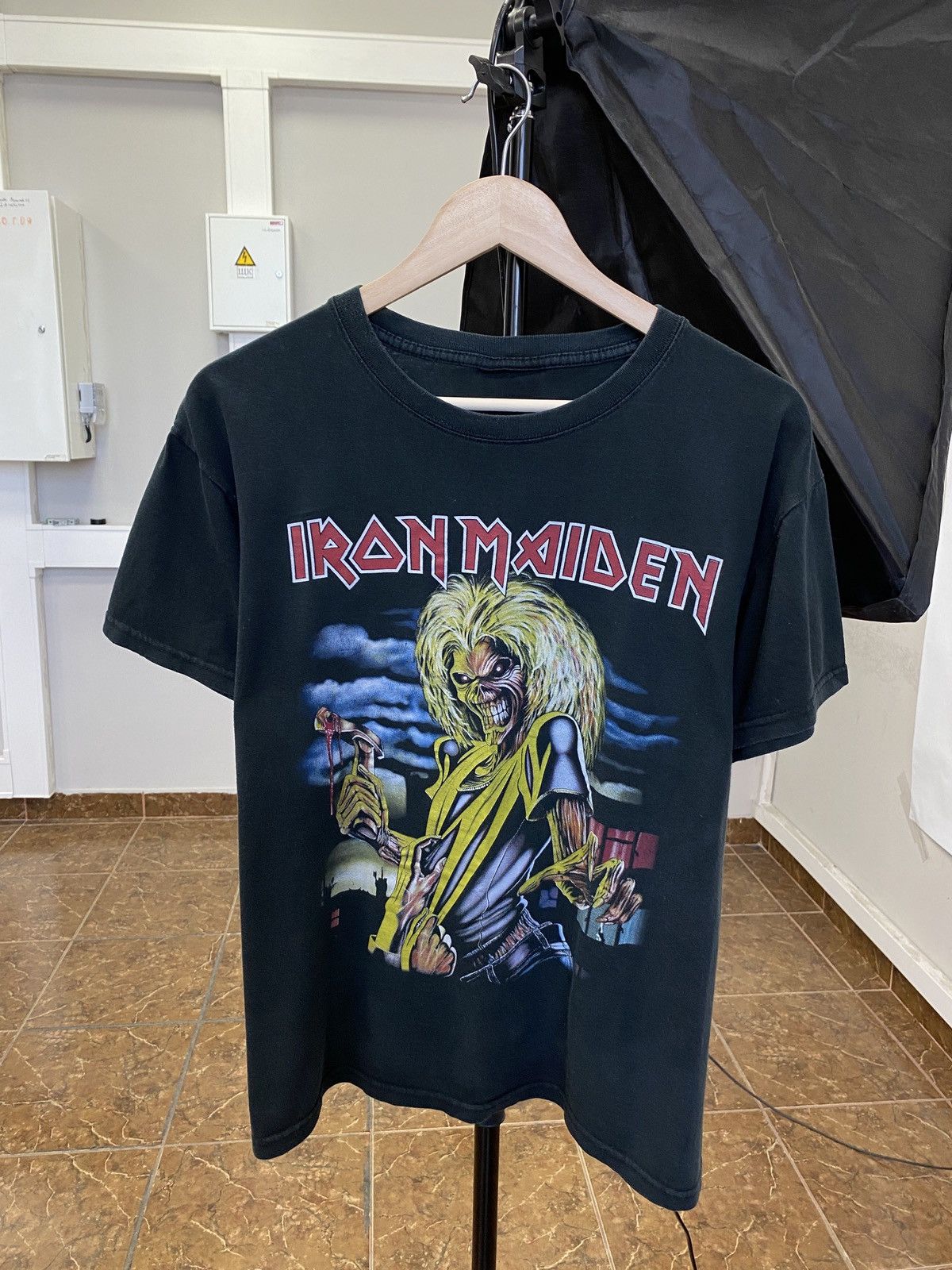 Band Tees × Iron Maiden ☠️ Vintage 90s Iron Maiden Death Skull skeleton rare retro Size US M / EU 48-50 / 2 - 1 Thumbnail