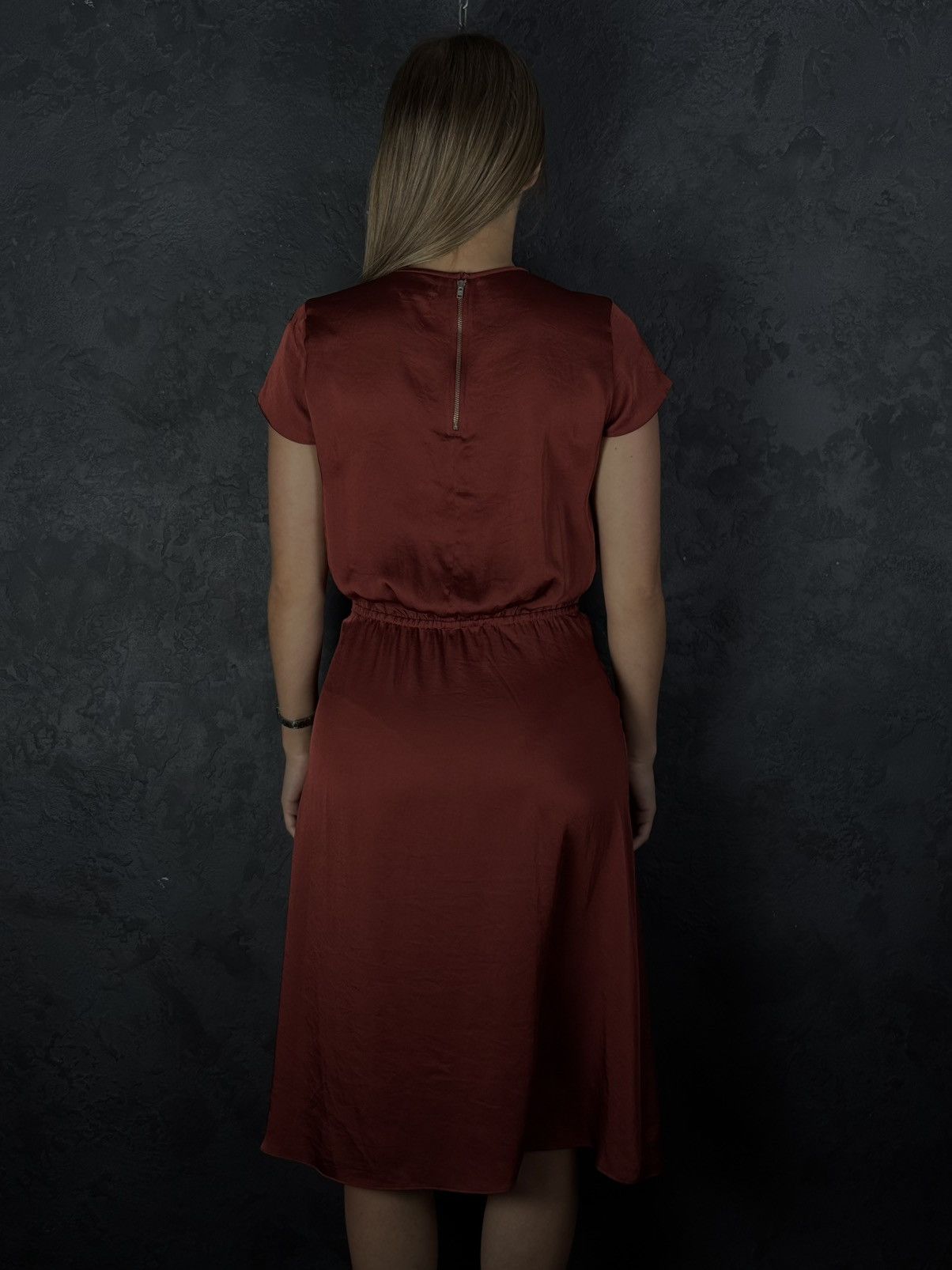 Isabel Marant Isabel Marant Etoile Burgundy Midi Dress With Sleeves Size XS / US 0-2 / IT 36-38 - 3 Thumbnail